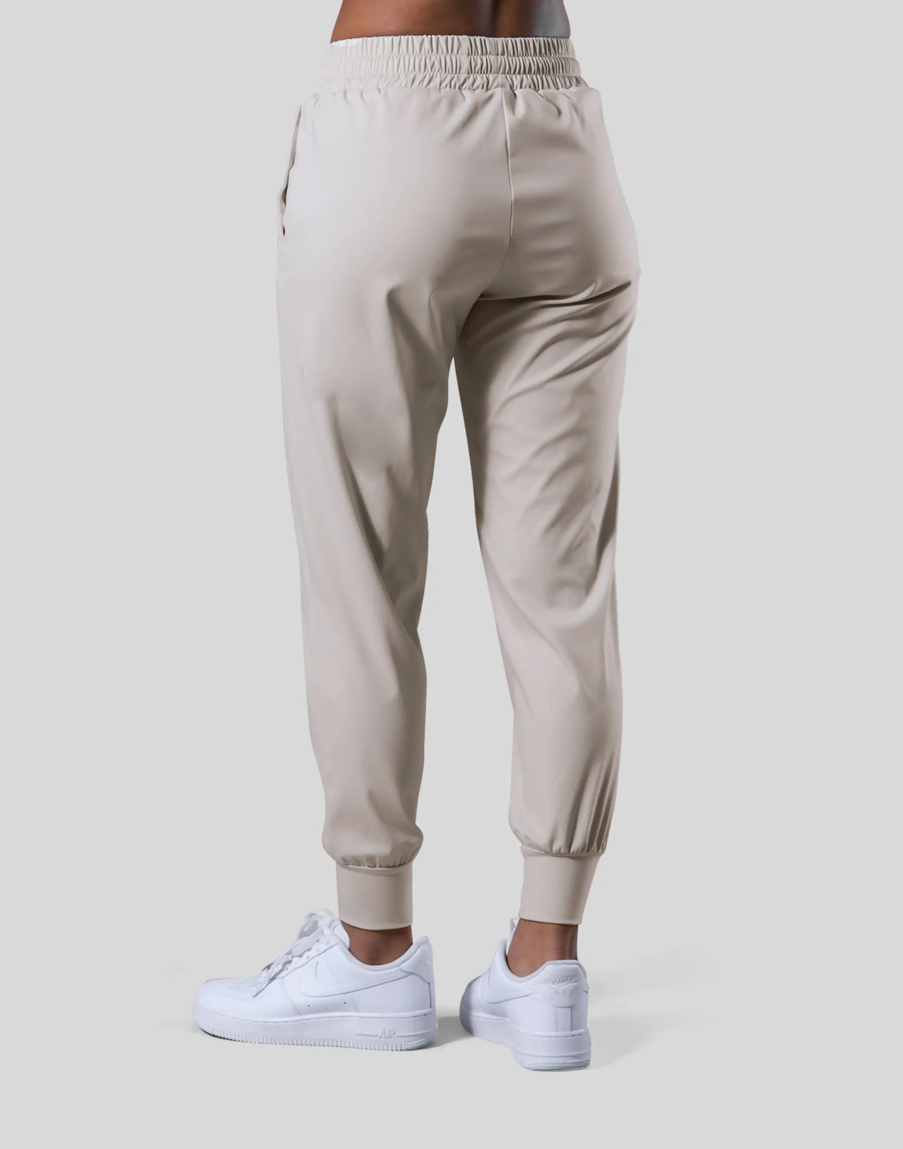 2Way Stretch Pleats Pants - Ivory