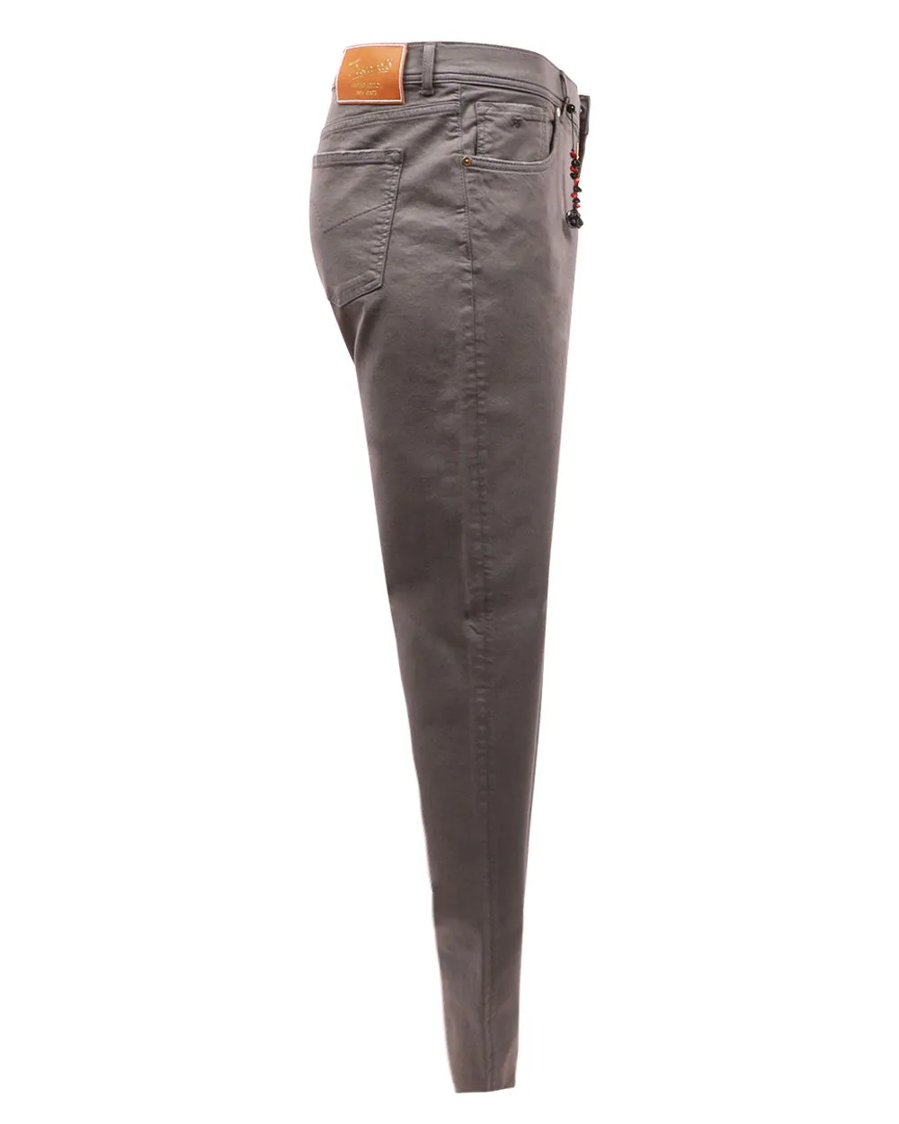 5 Pocket Stretch Demin Pant in Grey