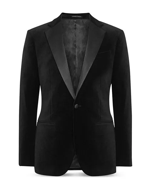 Ace REISS Velvet Tuxedo Jacket, Black