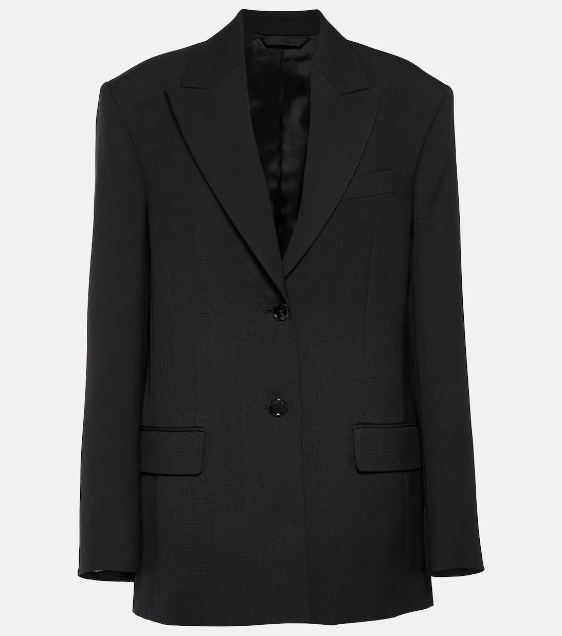 ACNE STUDIOS single breasted blazer, black