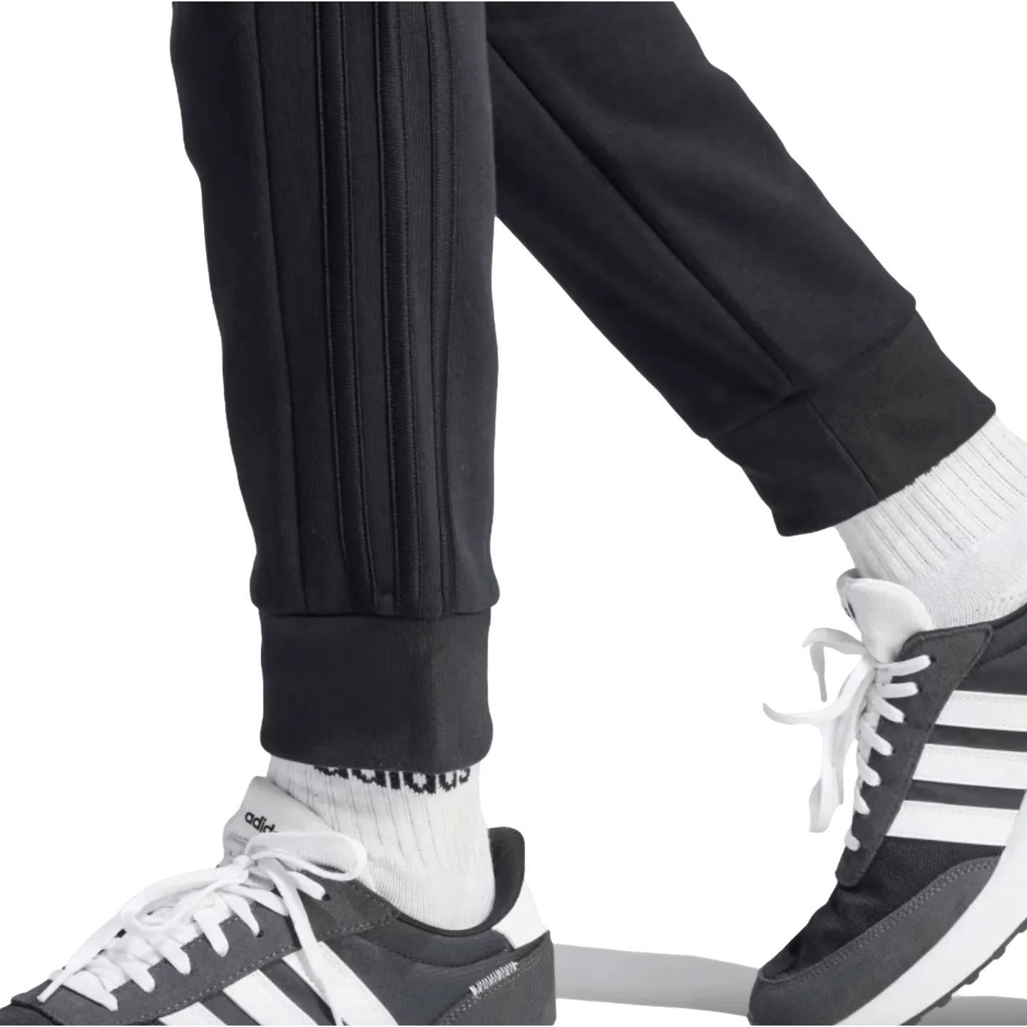 Adidas Essentials Fleece Tapered Cuff 3 Stripe Pants