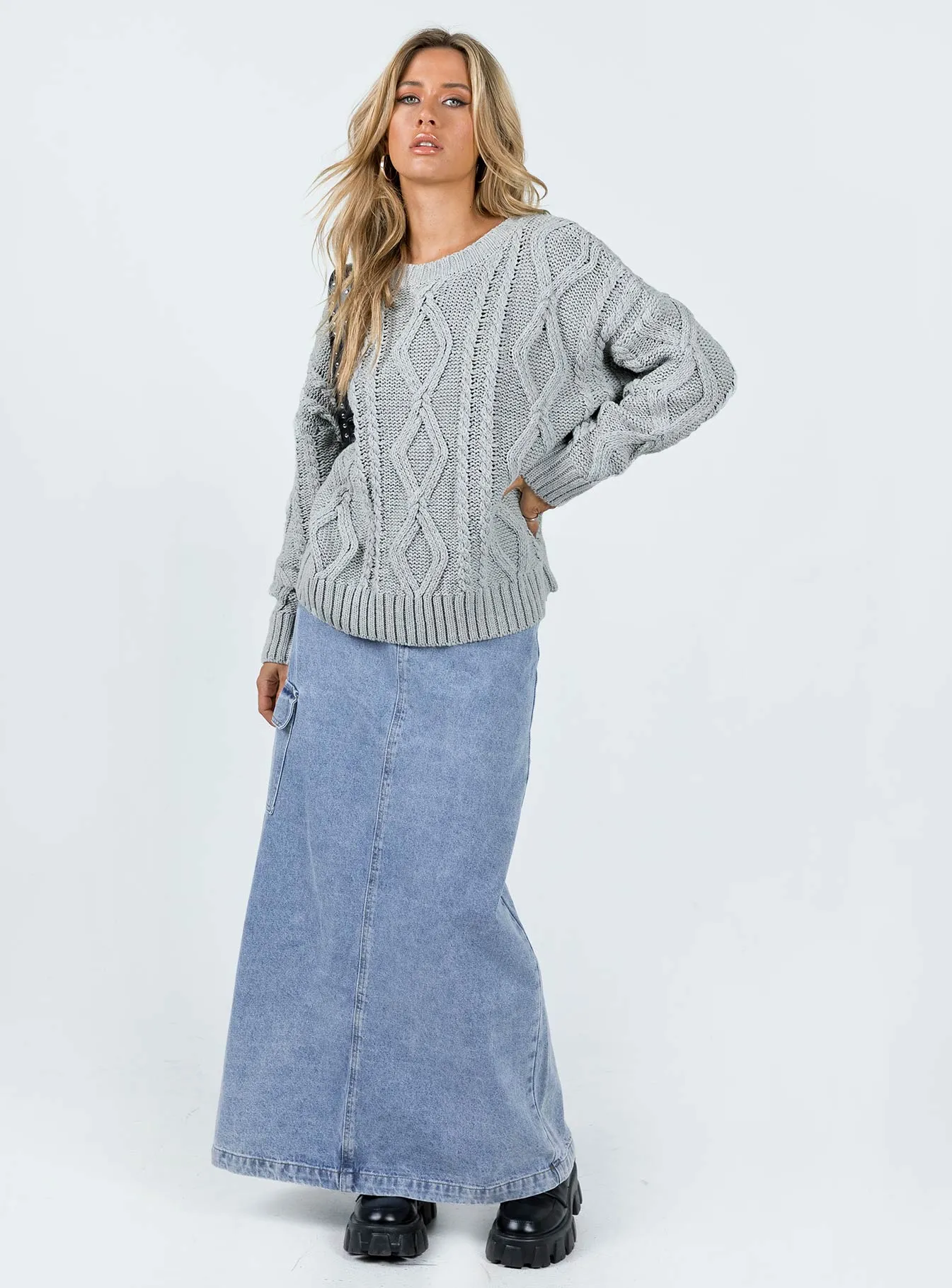 Anaya Oversized Sweater Grey