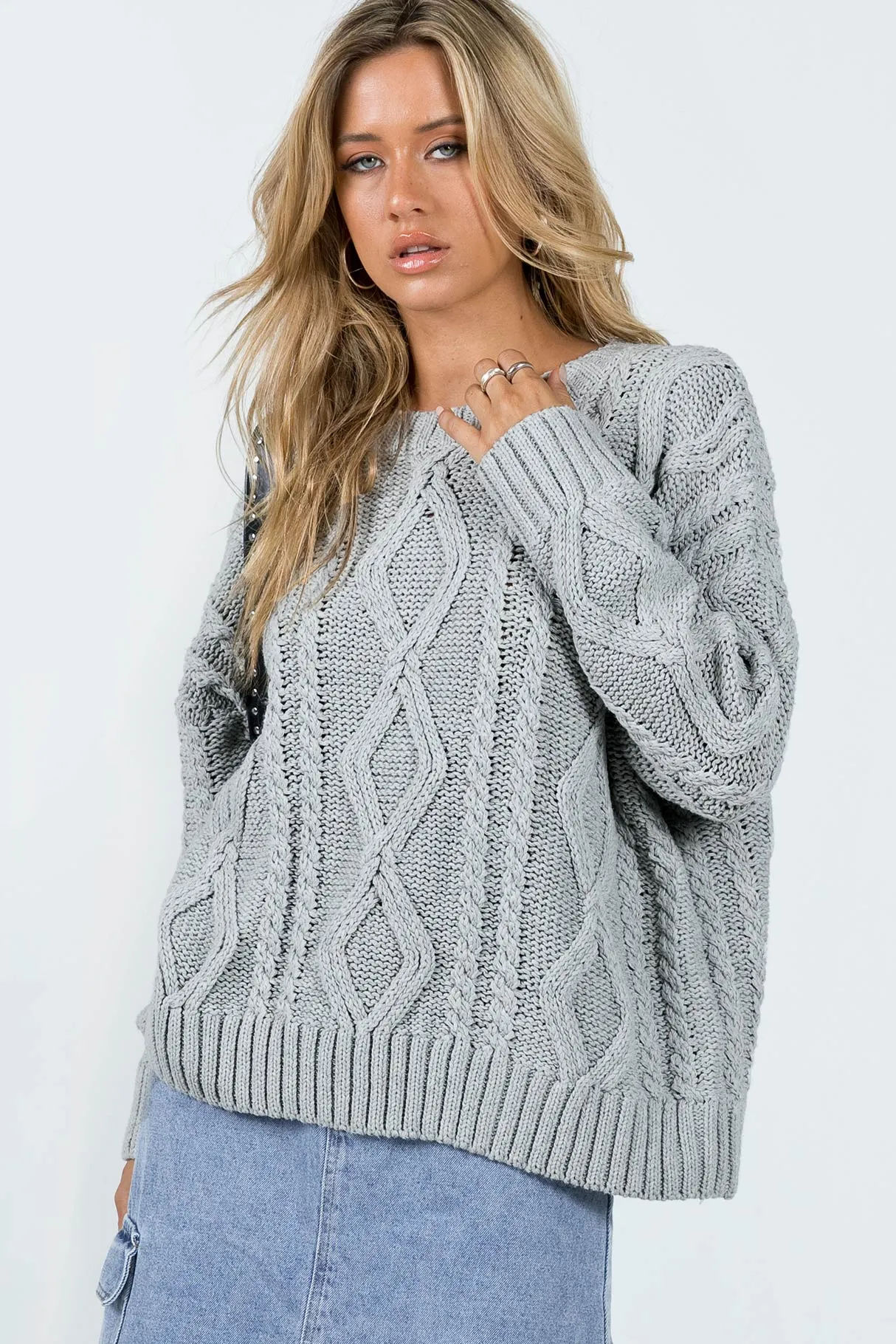 Anaya Oversized Sweater Grey