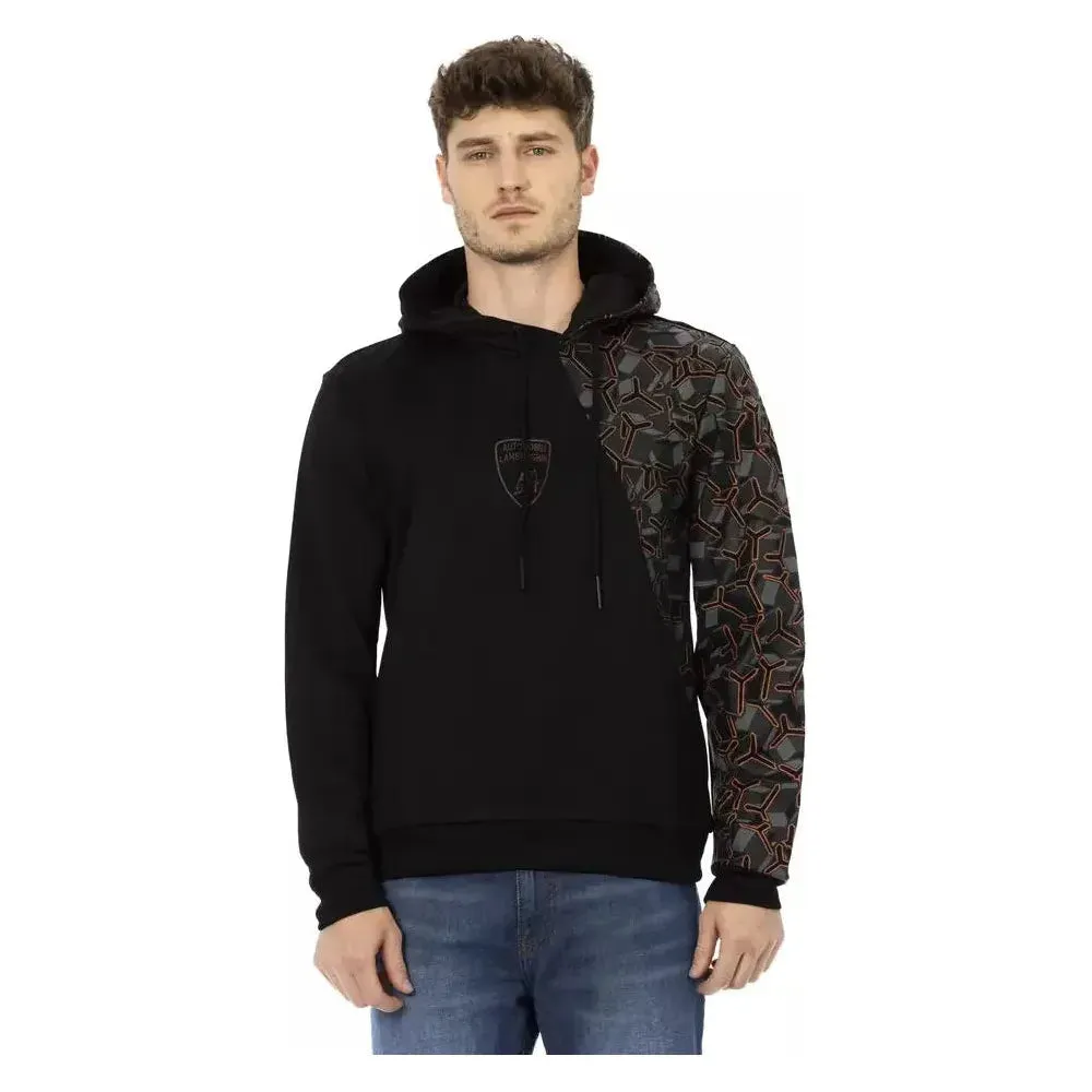 Automobili Lamborghini Black Cotton Men's Hoodie