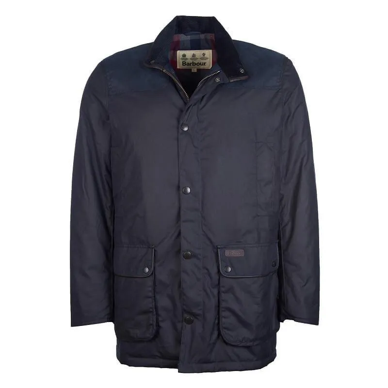 Barbour Hartlington Mens Wax Jacket - Navy