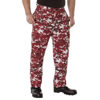 BDU Pants | Tactical Pants For Men | Red Digital Camouflage