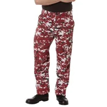 BDU Pants | Tactical Pants For Men | Red Digital Camouflage