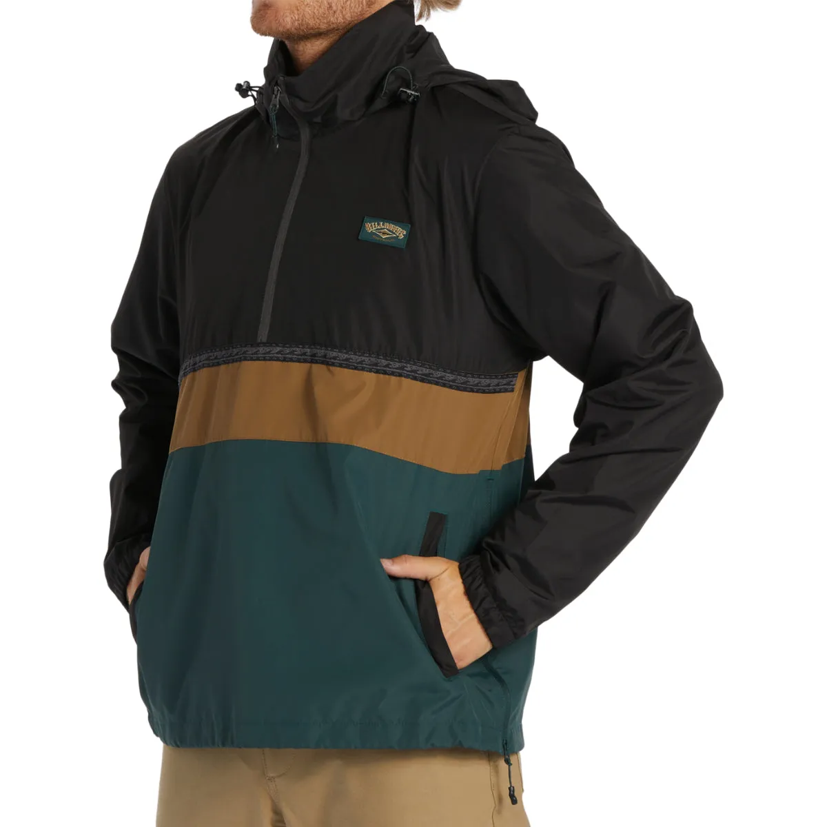 Billabong Windswell Anorak Windbreaker Half-Zip Pullover Jacket