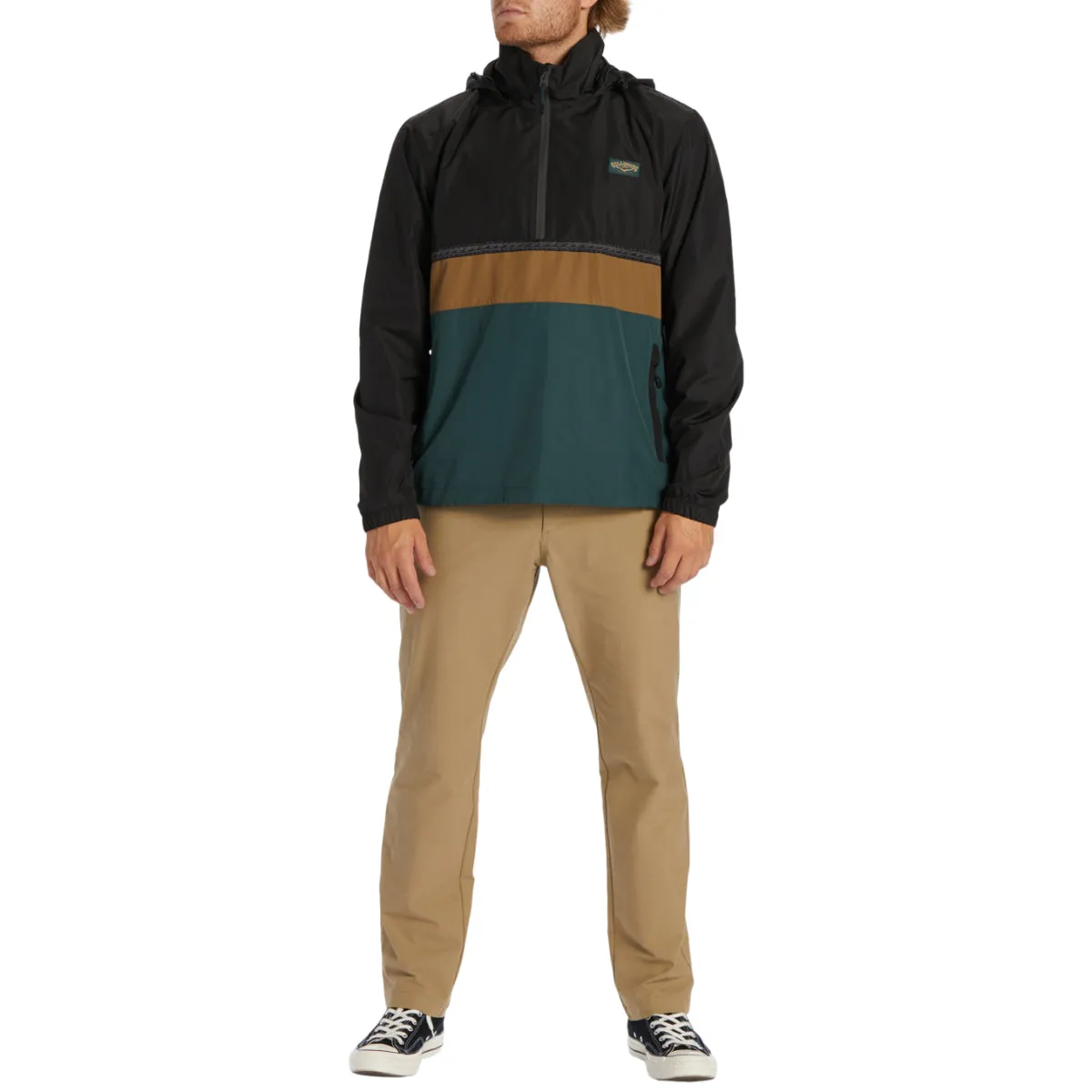 Billabong Windswell Anorak Windbreaker Half-Zip Pullover Jacket