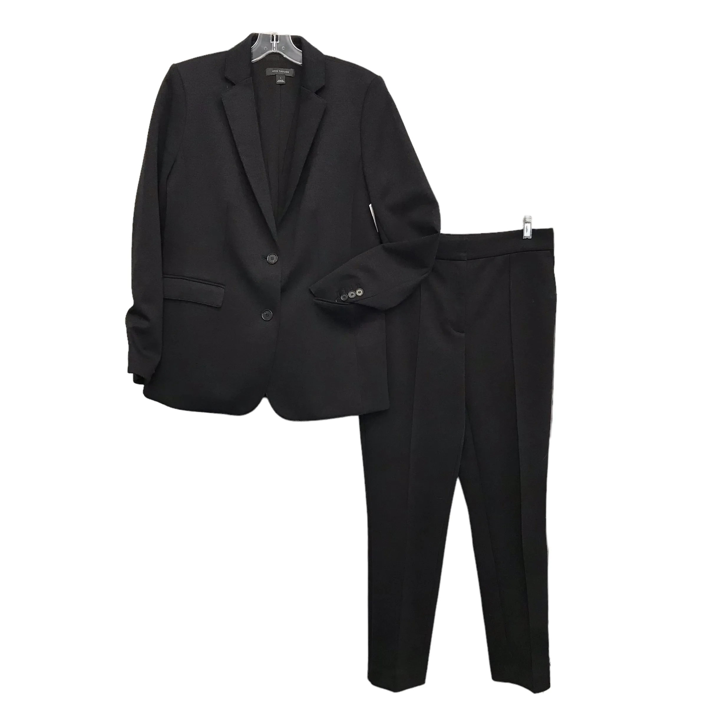 BLACK PANTS SUIT 2PC by ANN TAYLOR Size:4