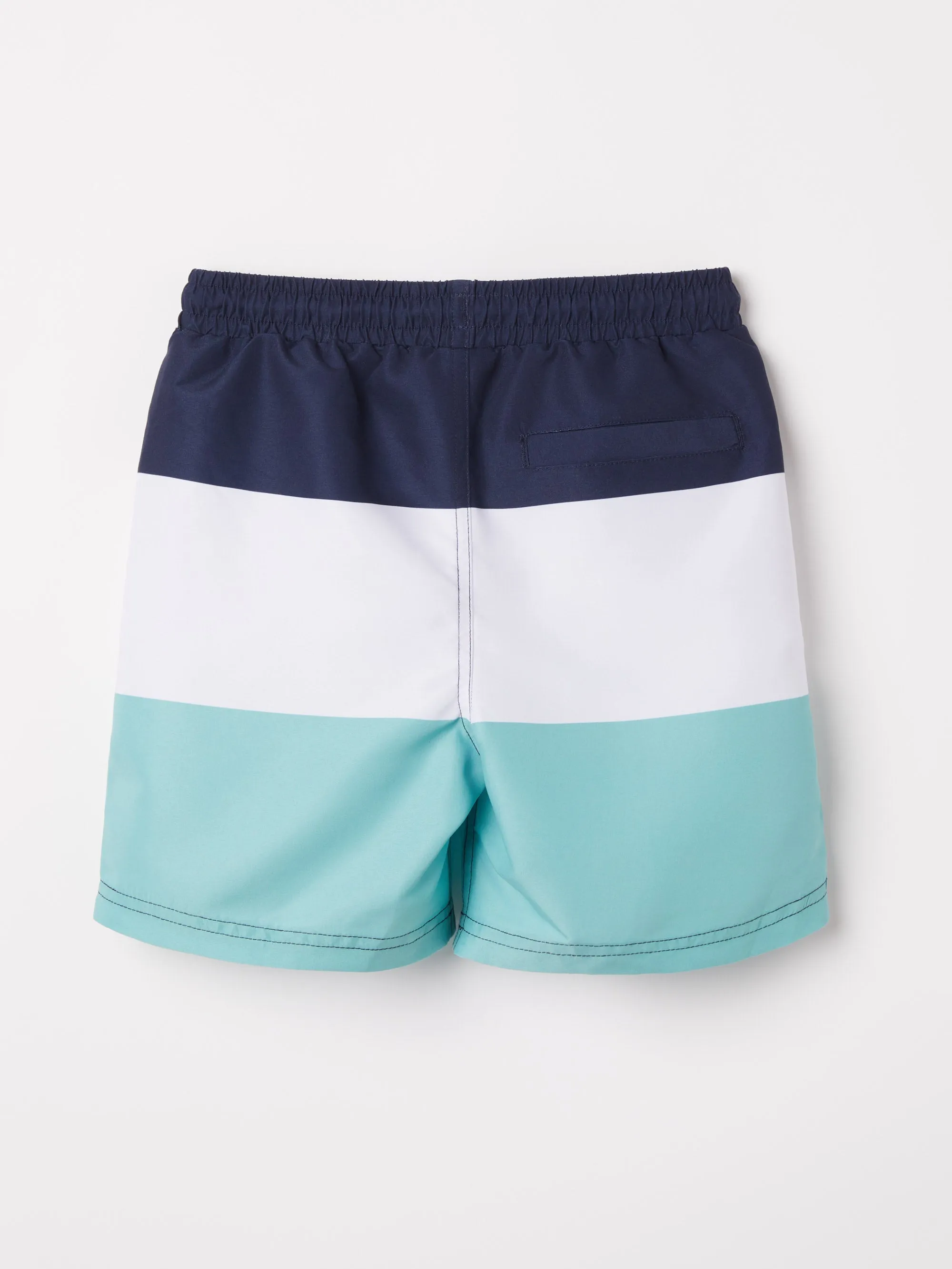 Block Stripe Kids Swim Shorts