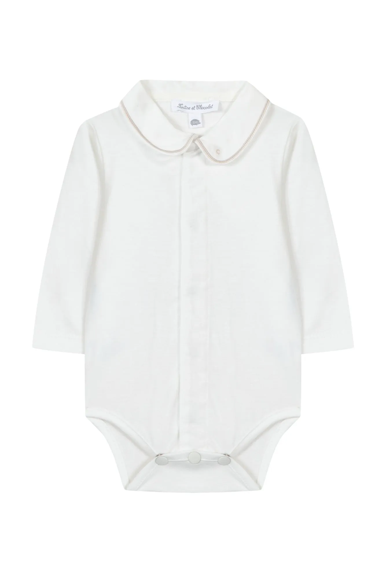 Bodysuit - Peter Pan Collar w/ Trim