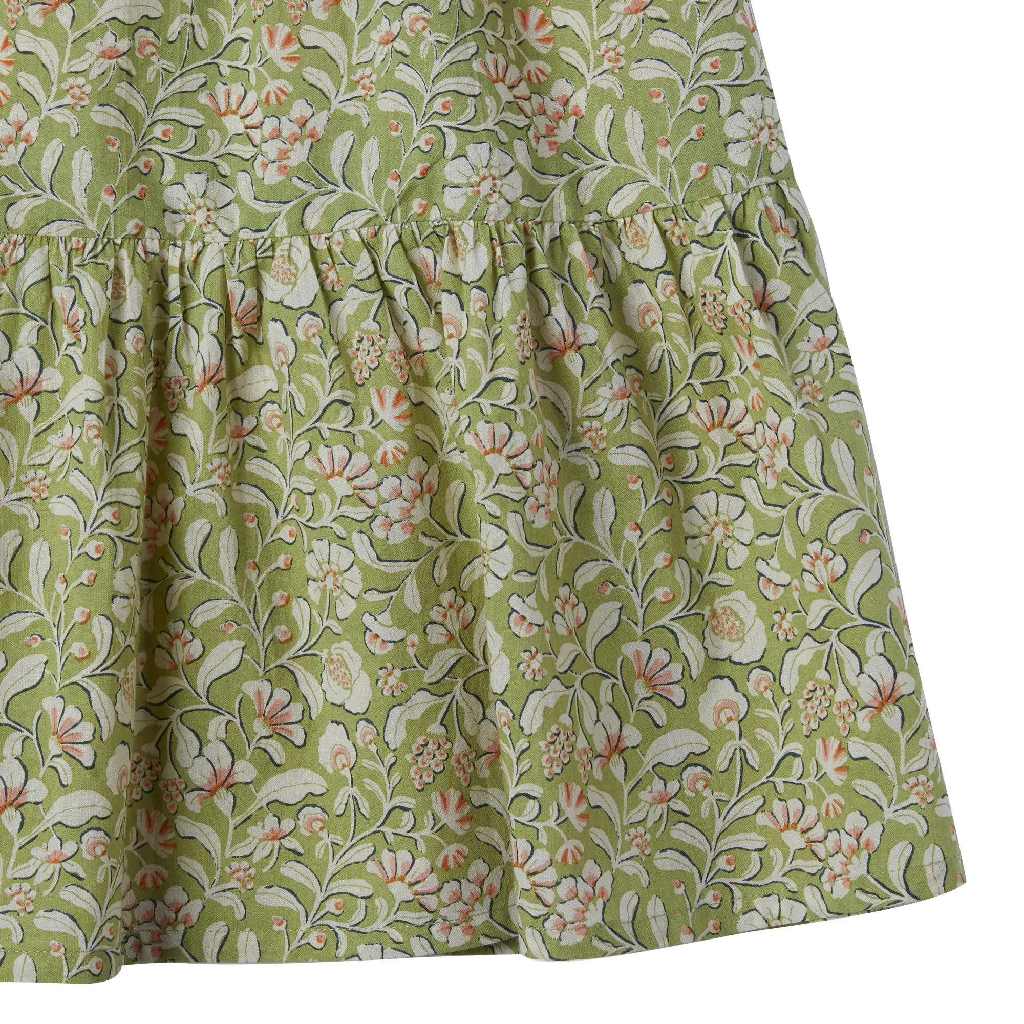 Bonheur du Jour Paris Loriane Girl Dress Vert Olive