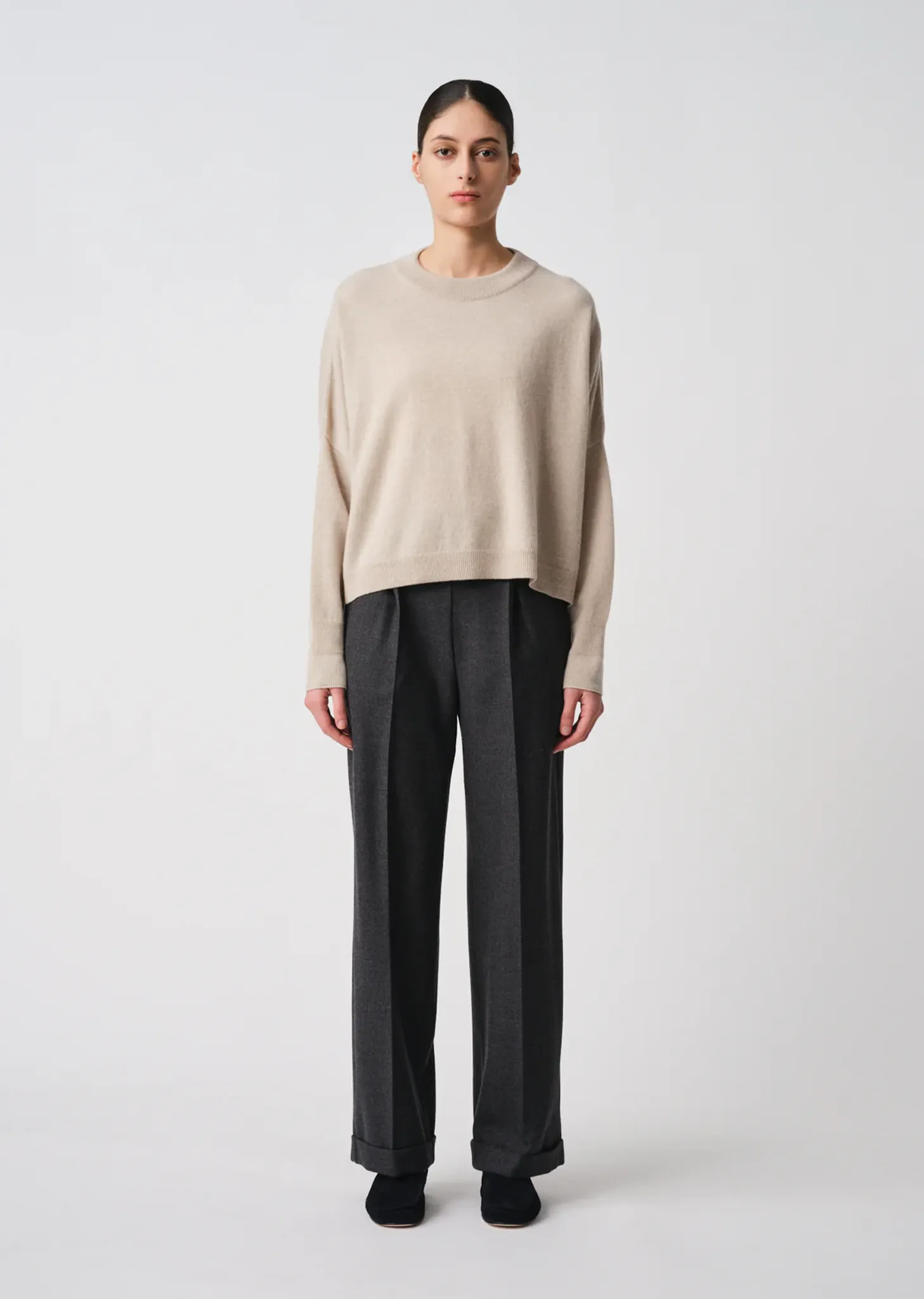 Cashmere Chunky Sweater — Natural