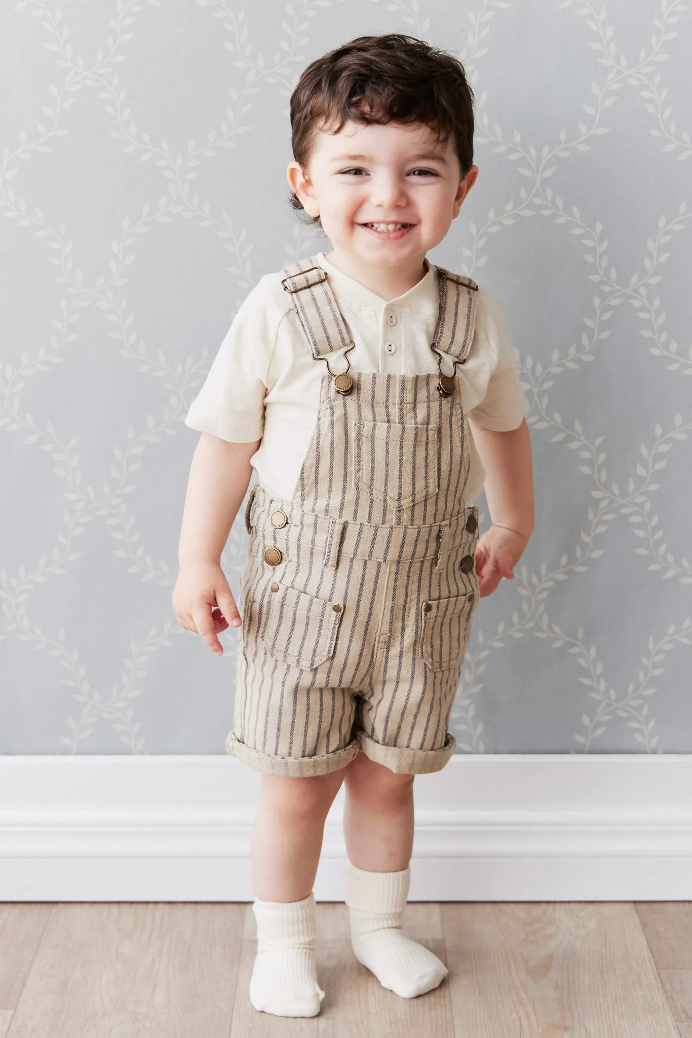 Chase Short Overall - Cashew/Moonstone