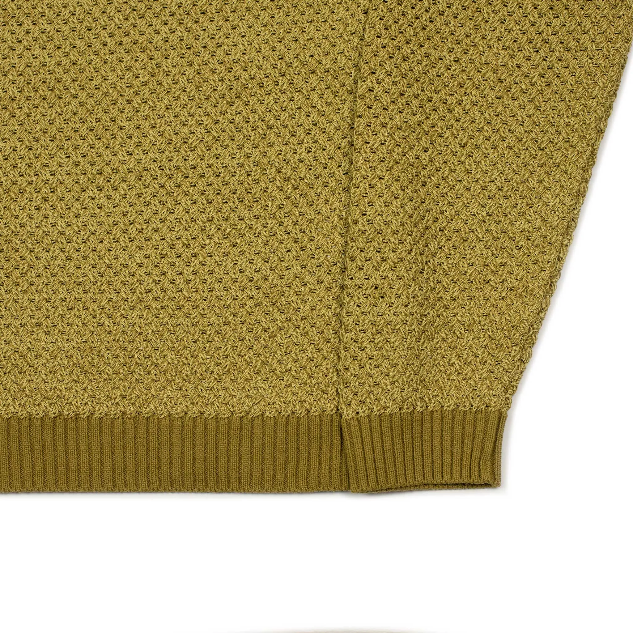 Crew neck sweater in Mustard cotton washi paper mix