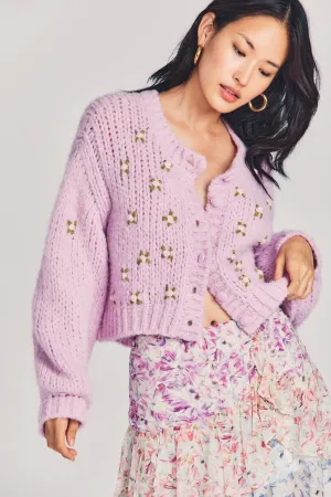 Emilie Wool Cardigan - ROSEBUD