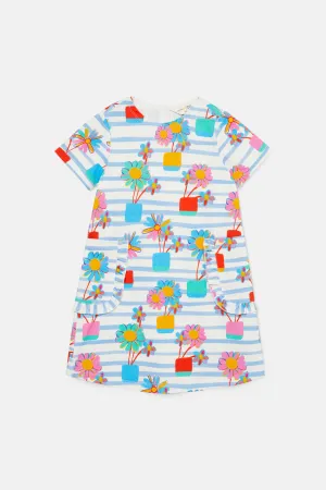 Flower Stripe Kids Dress