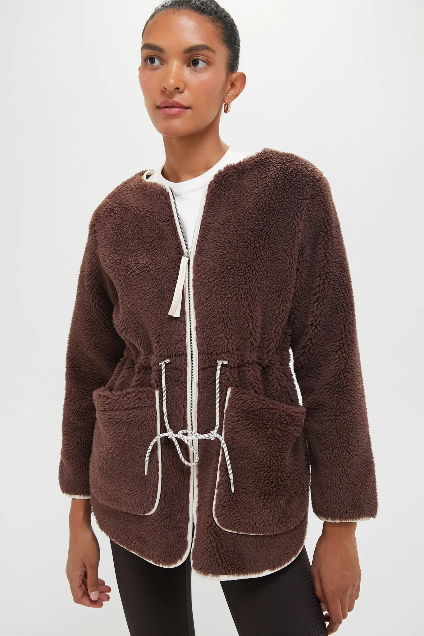 French Roast Angelina Sherpa Coat