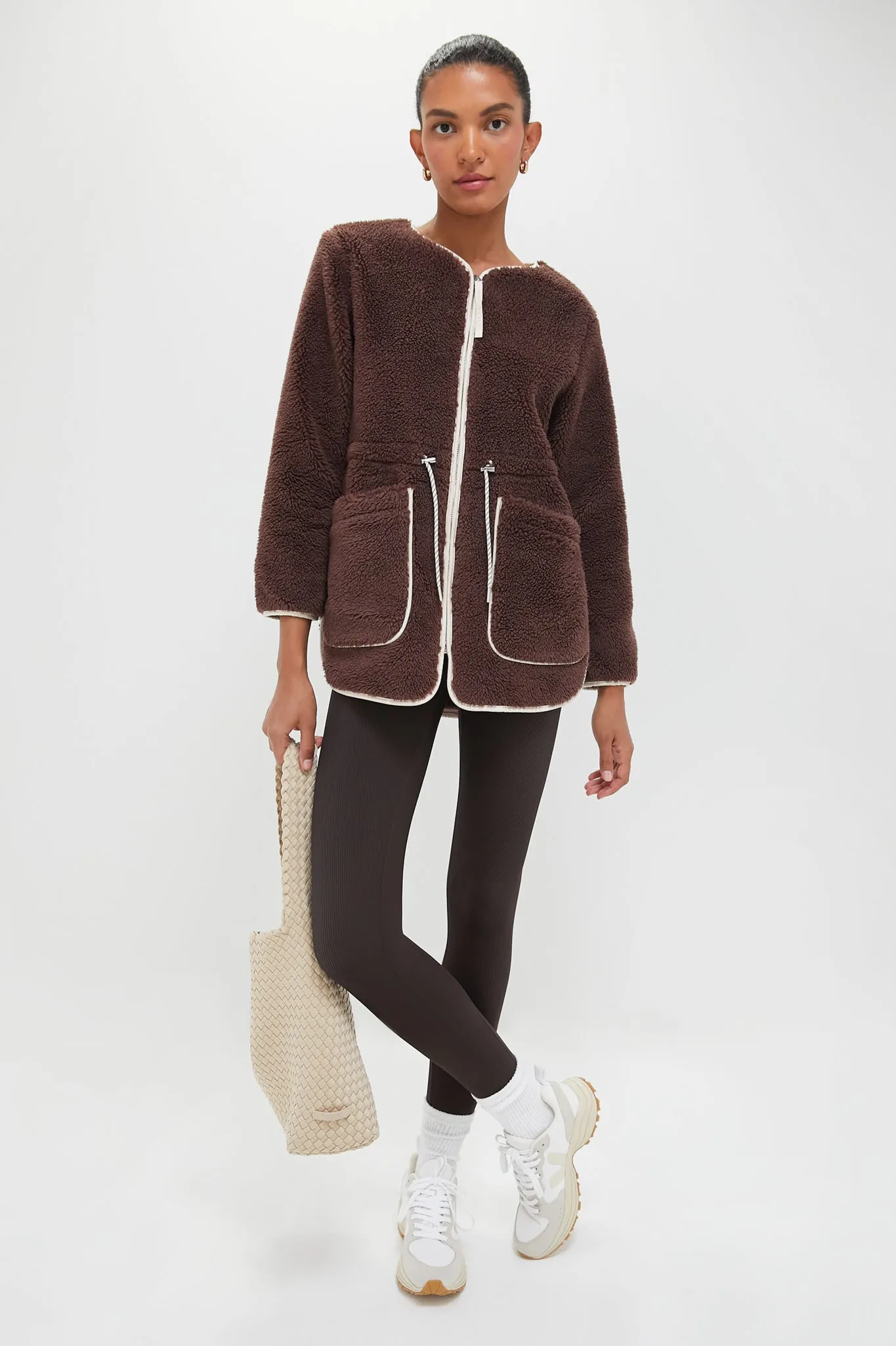 French Roast Angelina Sherpa Coat