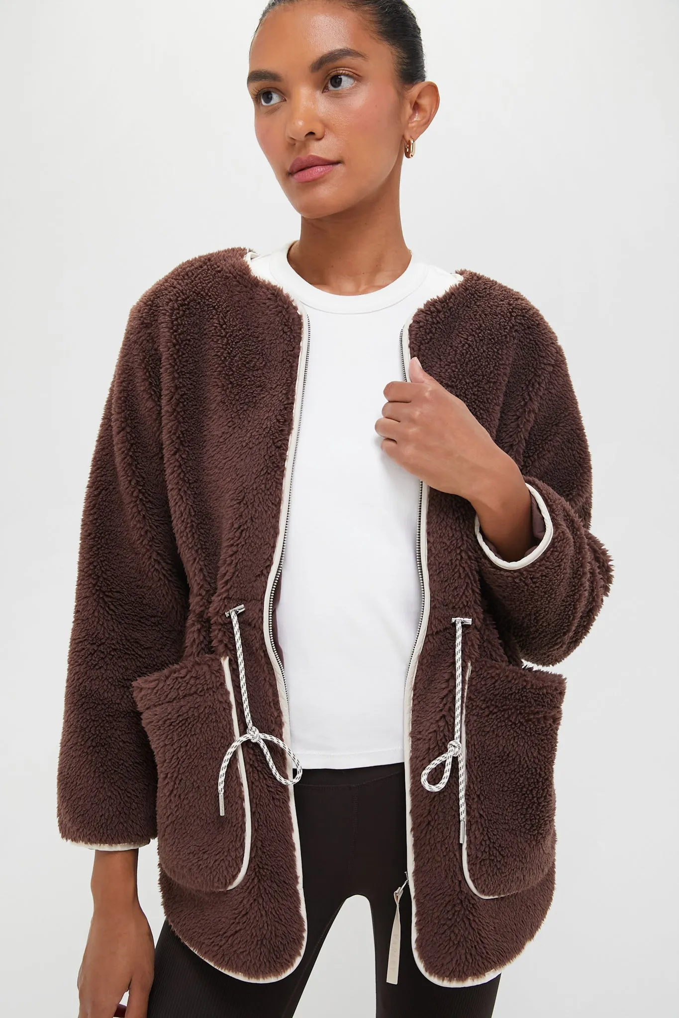 French Roast Angelina Sherpa Coat