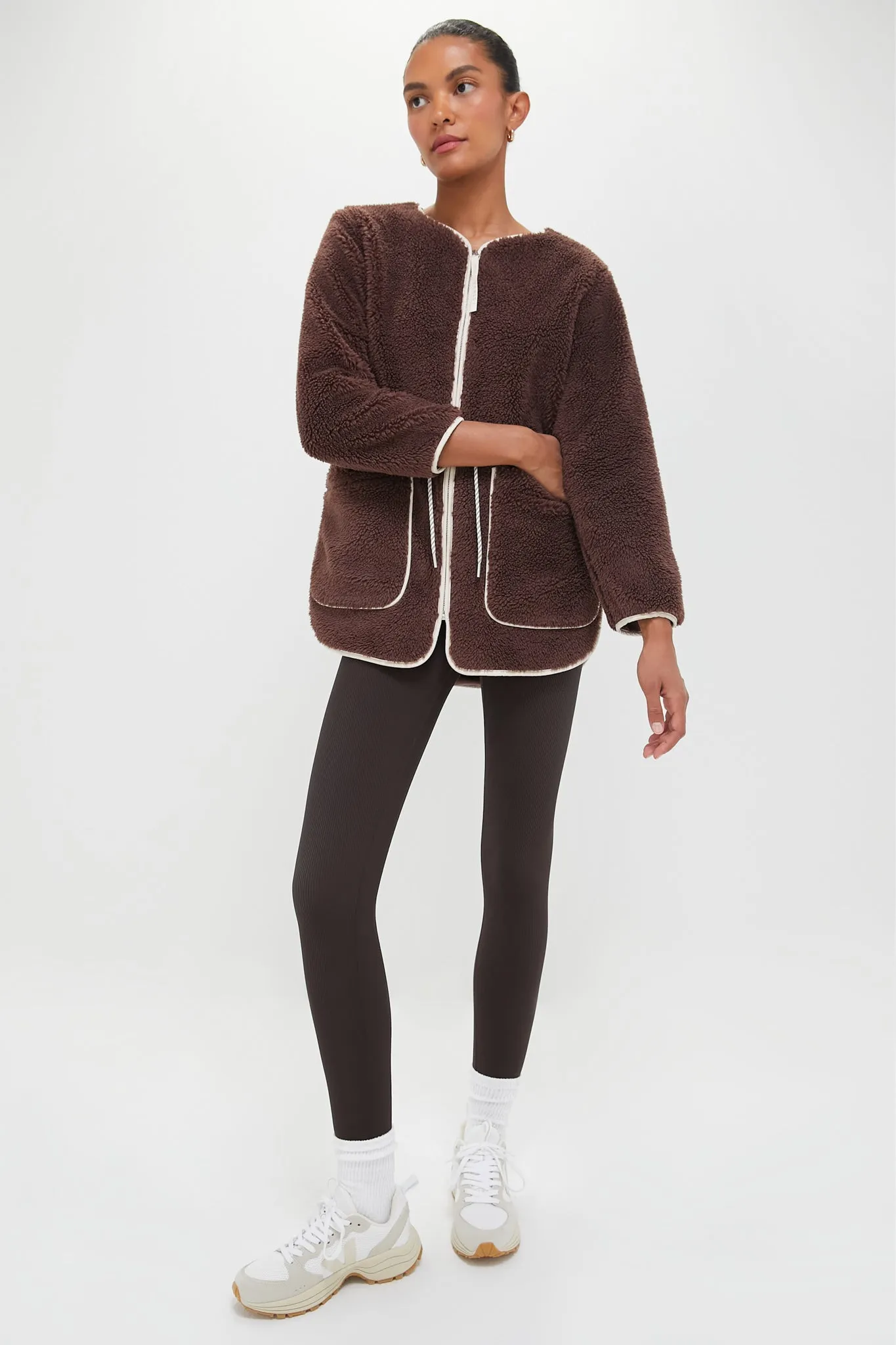 French Roast Angelina Sherpa Coat