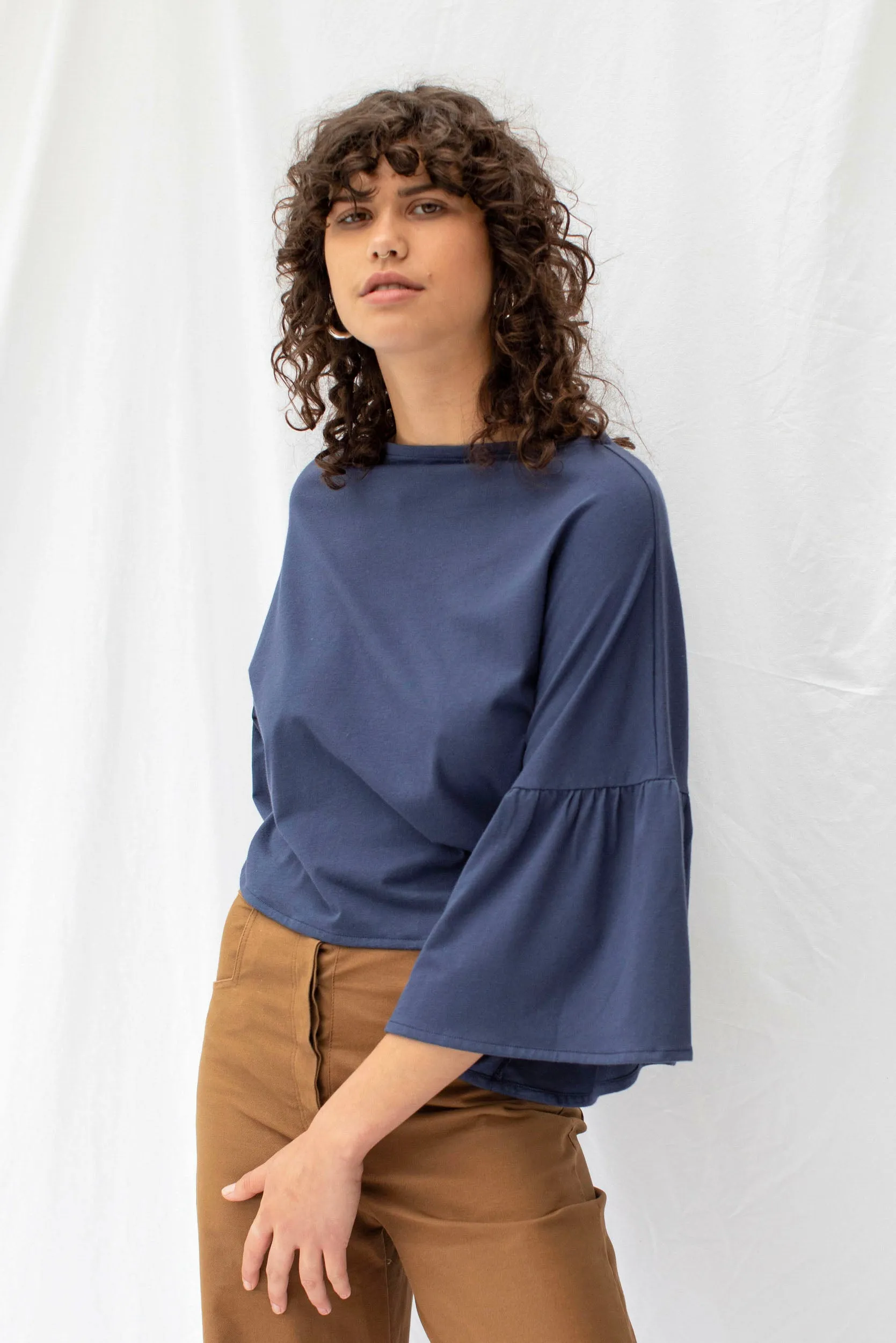 Friday Top | Soft Navy