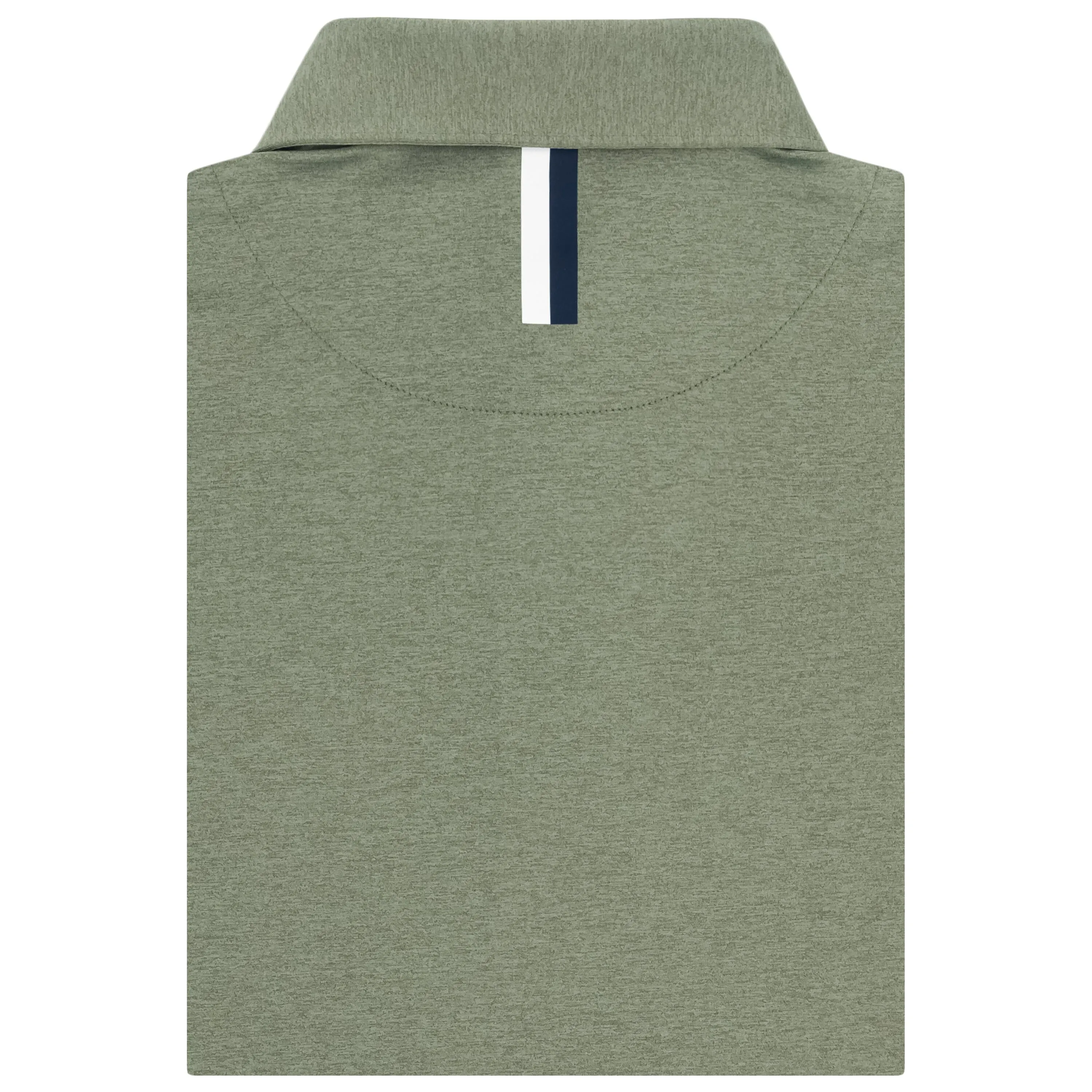 Heather | Long Sleeve Performance Polo | Heather - Moss Green/Moss Green