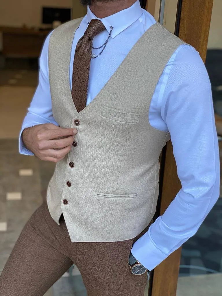 Hollo Cream Waist Coat