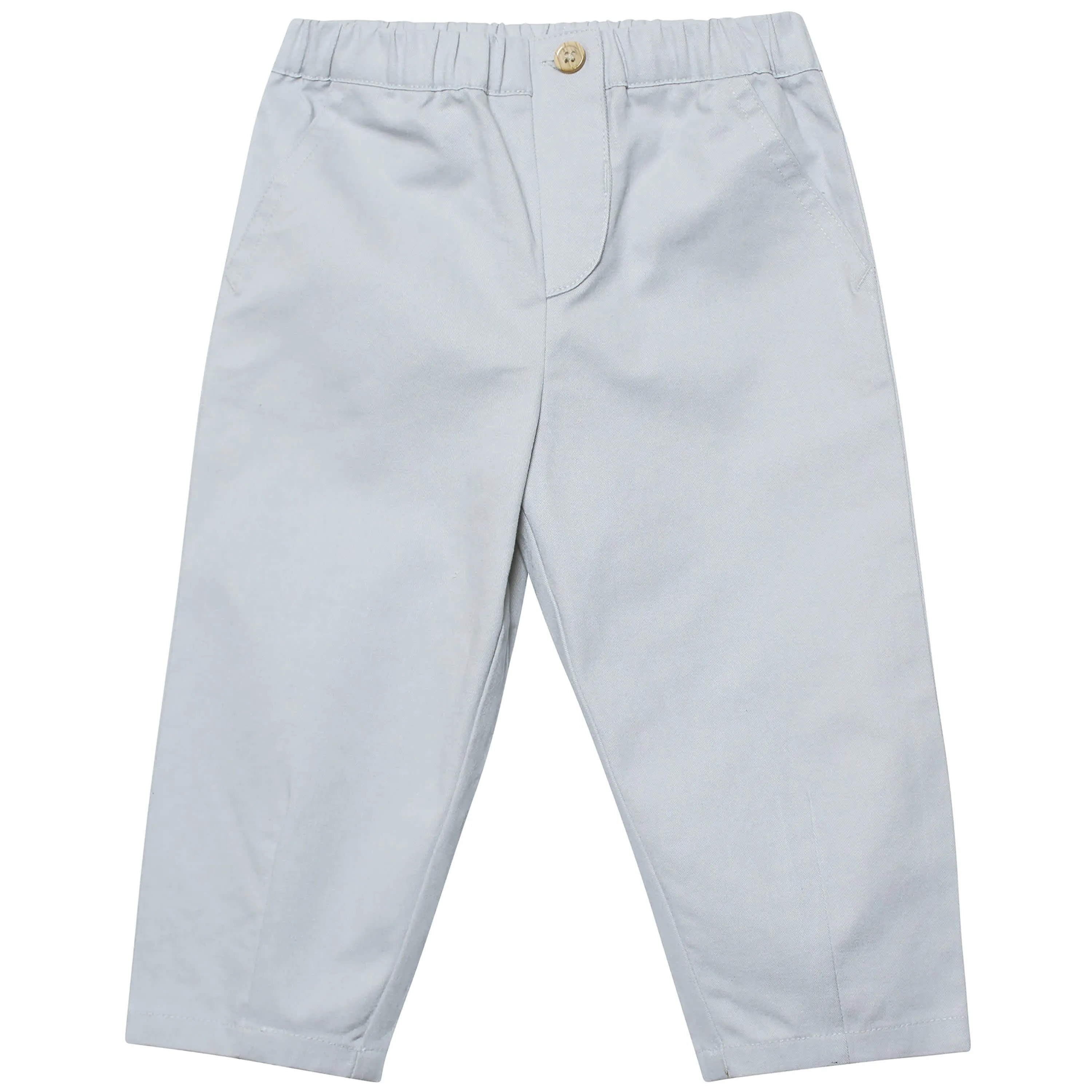 Infant & Toddler Boys Gray Canvas Pants