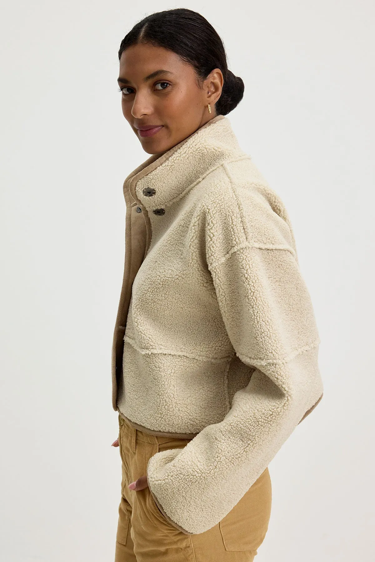 KELLY LUXE SHERPA REVERSIBLE JACKET