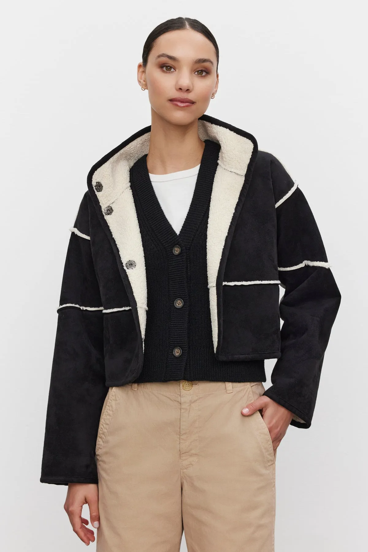 KELLY LUXE SHERPA REVERSIBLE JACKET