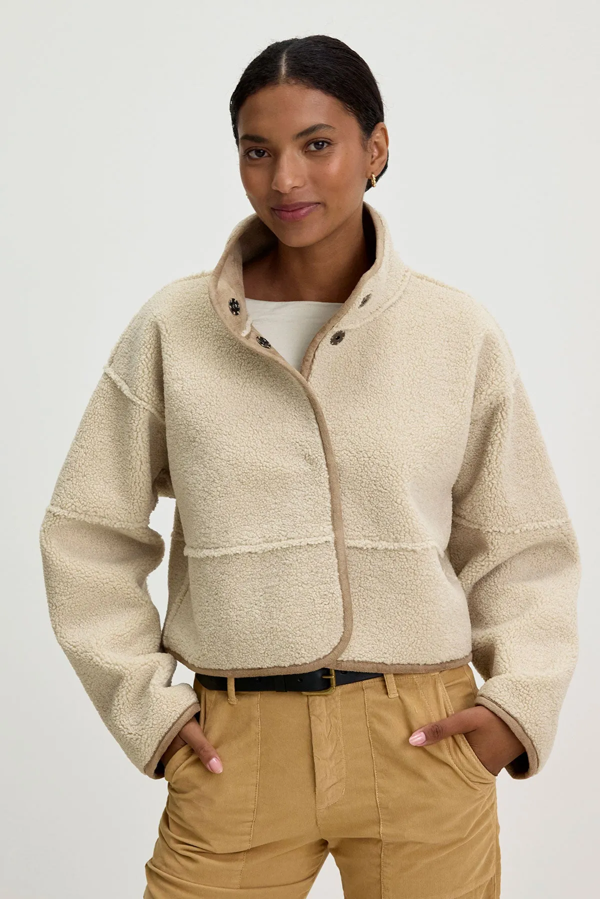 KELLY LUXE SHERPA REVERSIBLE JACKET