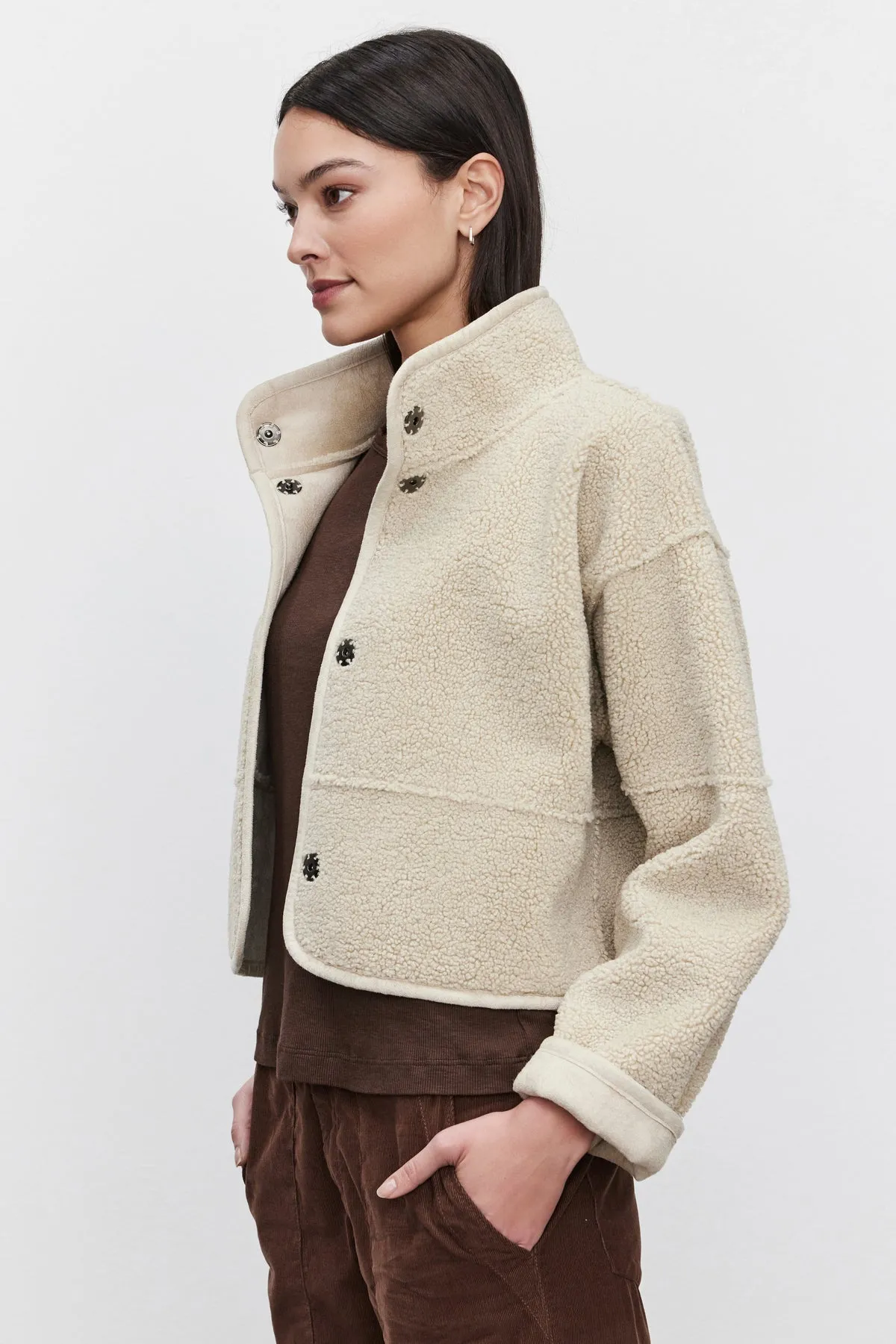 KELLY LUXE SHERPA REVERSIBLE JACKET