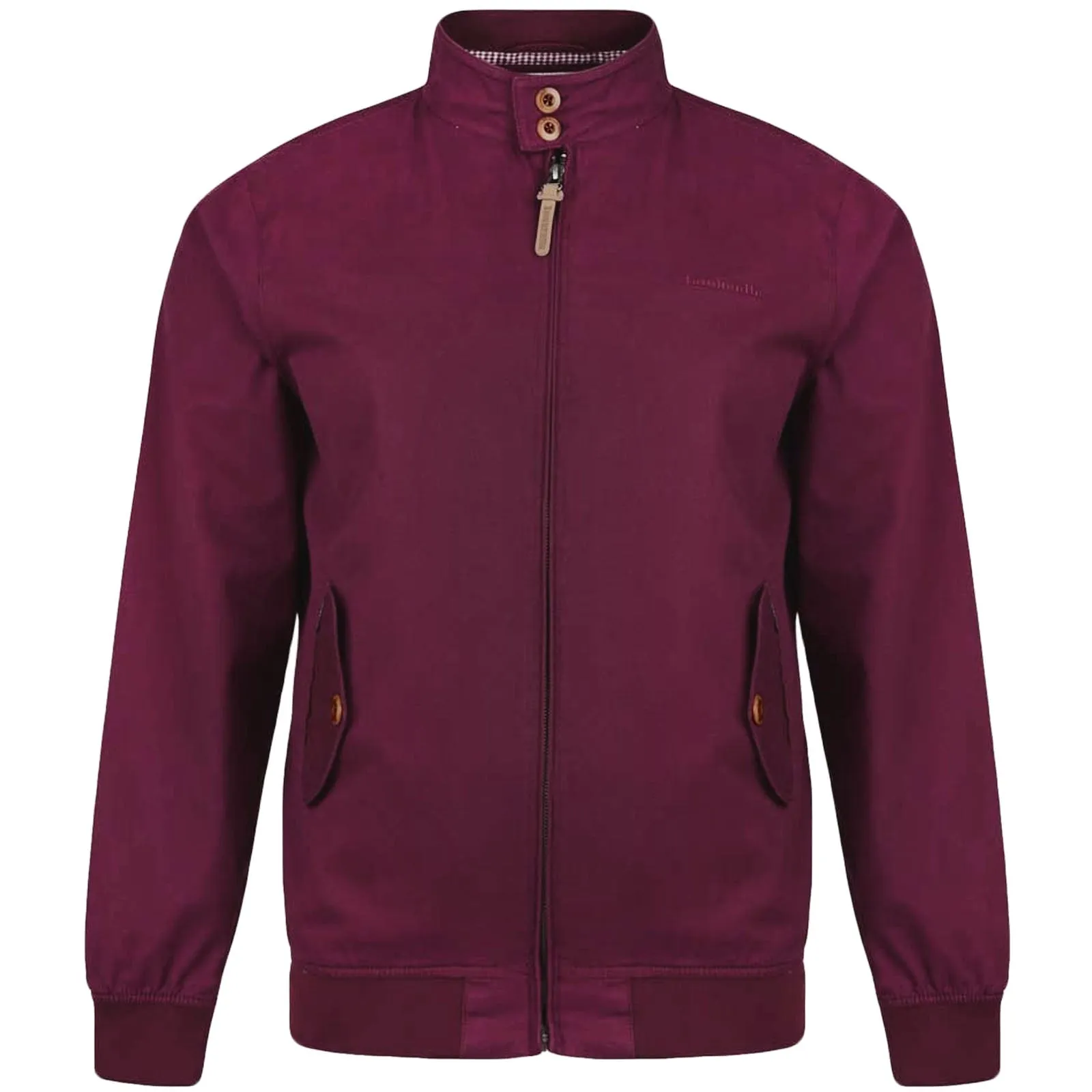 Lambretta Mens Harrington Bomber - Burgundy