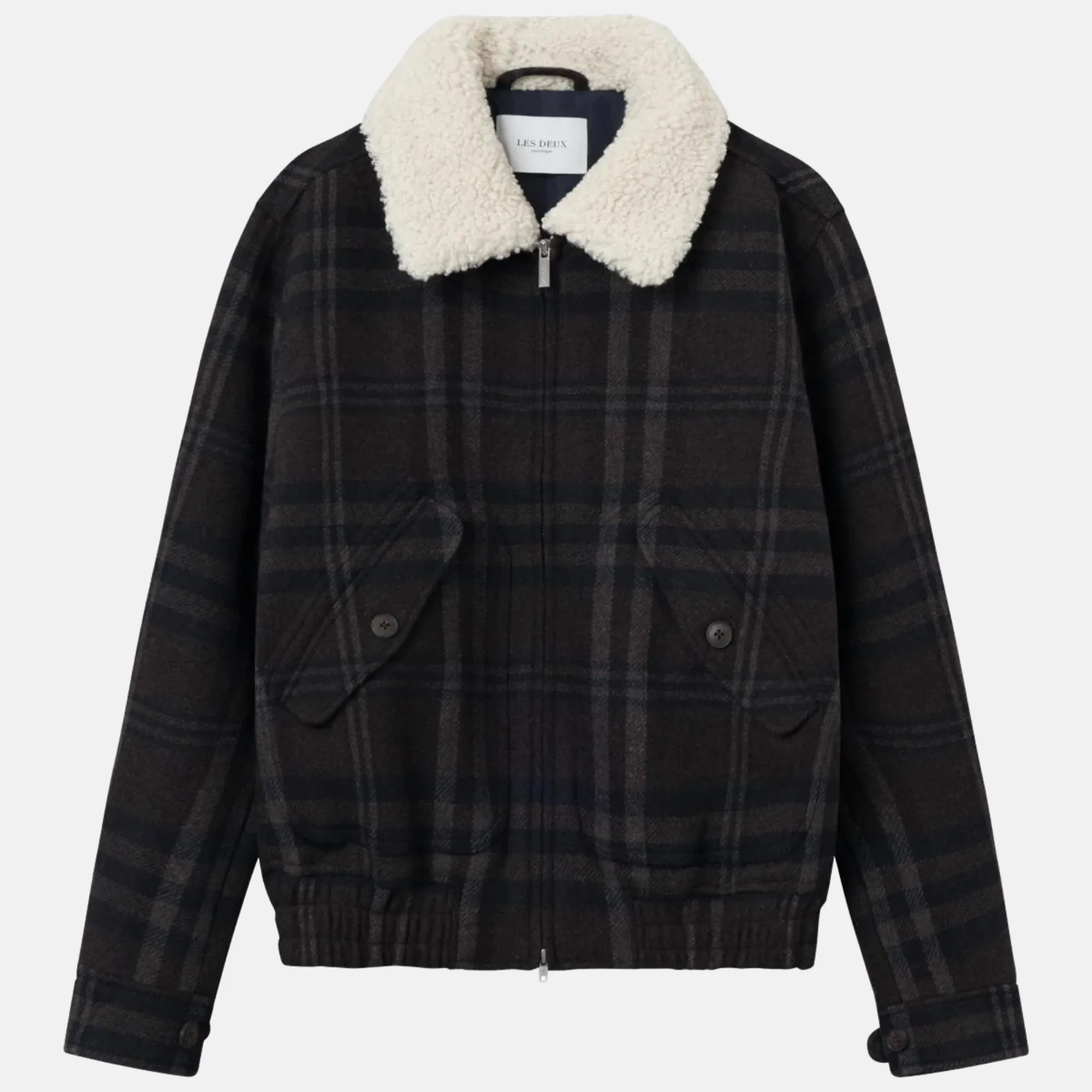 Les Deux Gunnar Check Wool Jacket