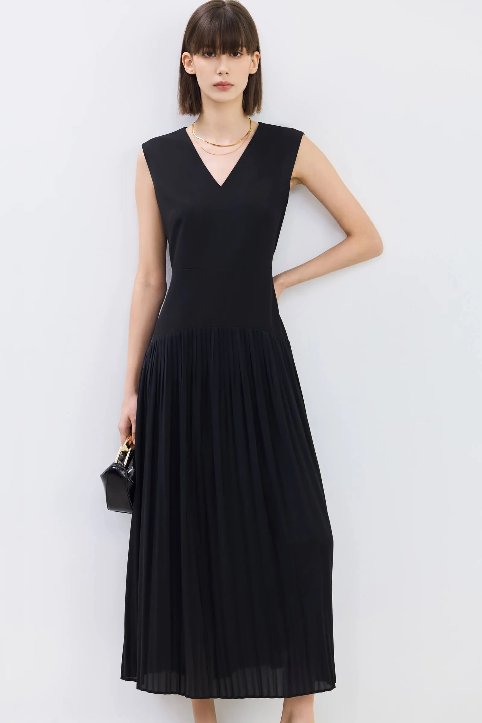 LILY College Style Pleated Dress