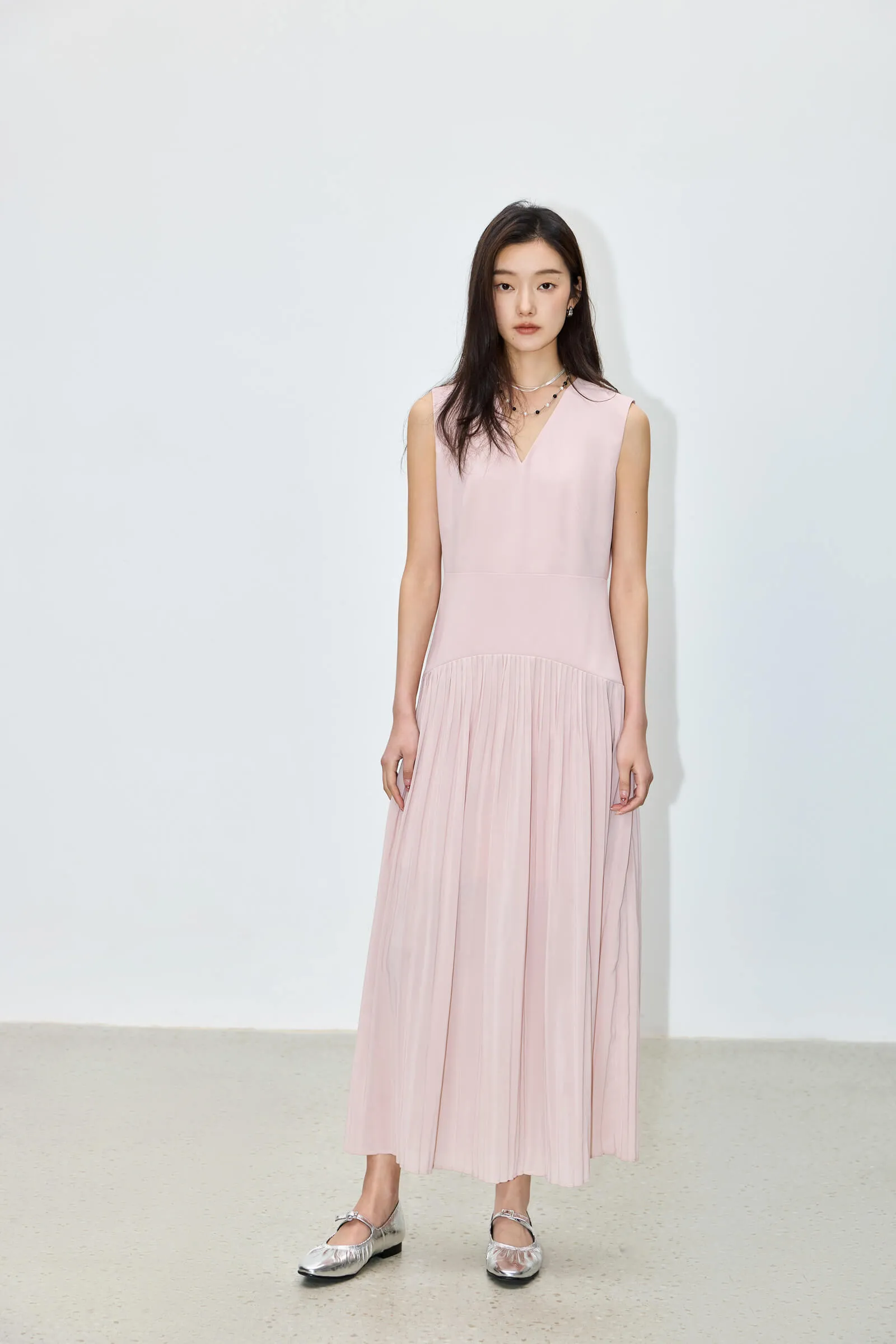 LILY College Style Pleated Dress