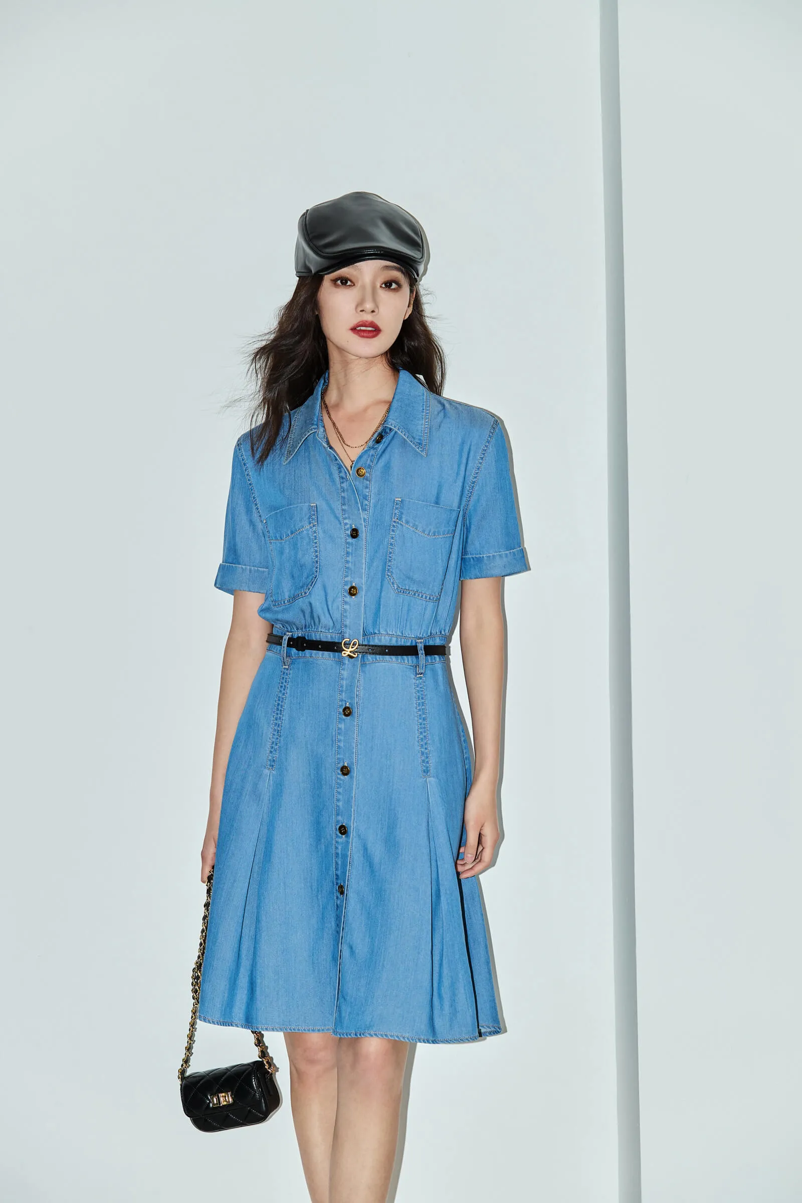 LILY Denim Shirt Dress