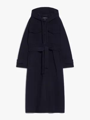 Long wool broadcloth coat