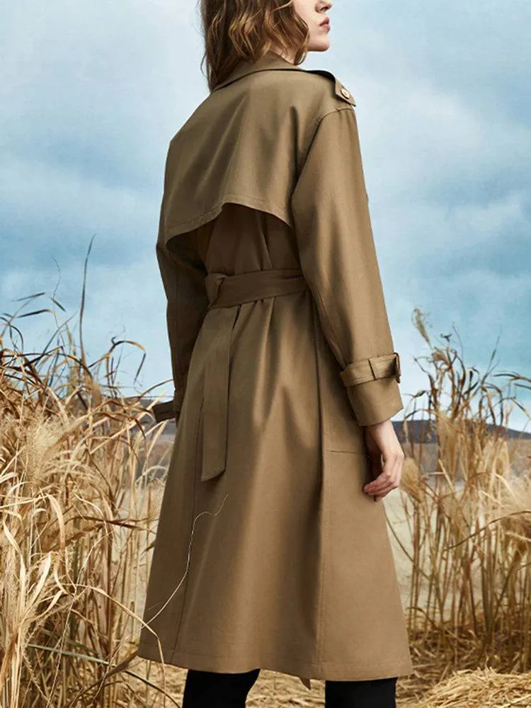 Mara Tone-toned Western Neckline Coat