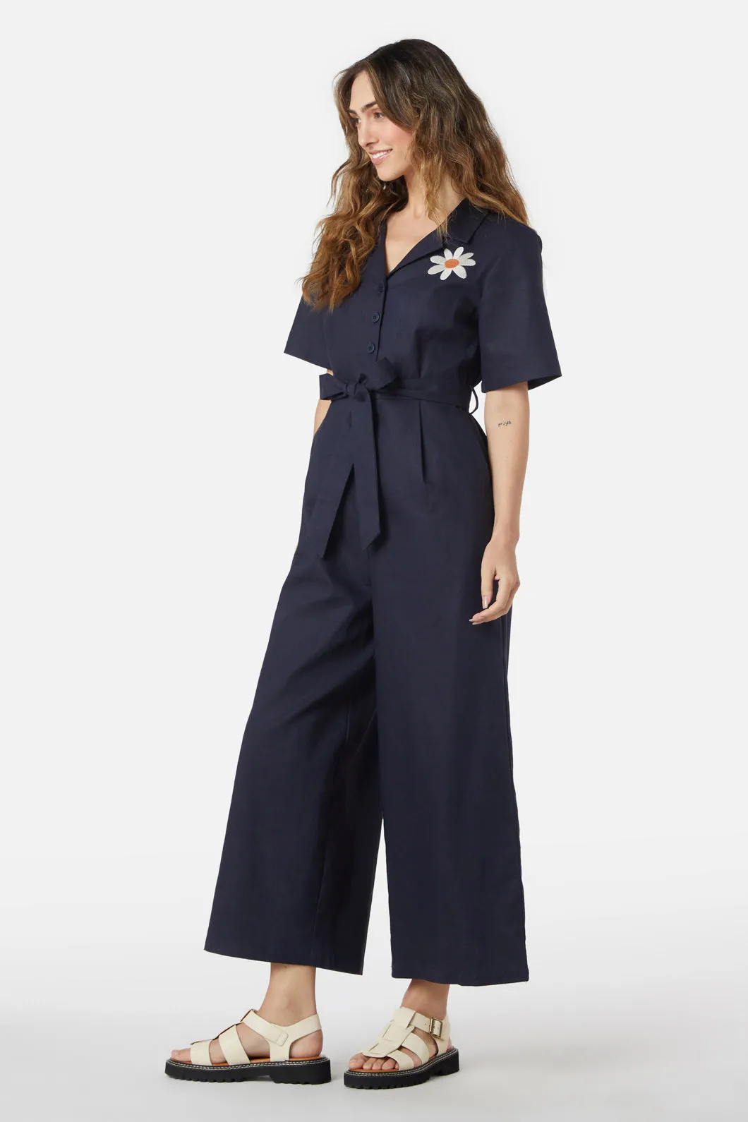 Margo Daisy Embroidered Jumpsuit