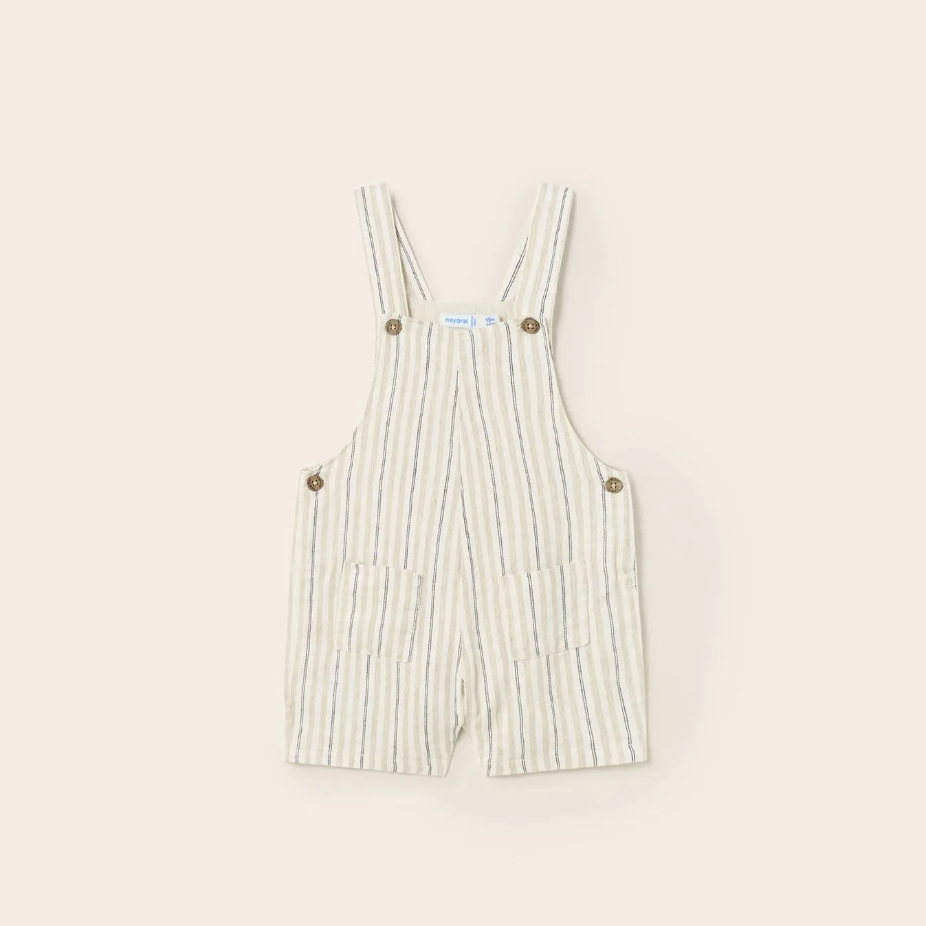 Mayoral Toddler Boy Linen Short Overalls