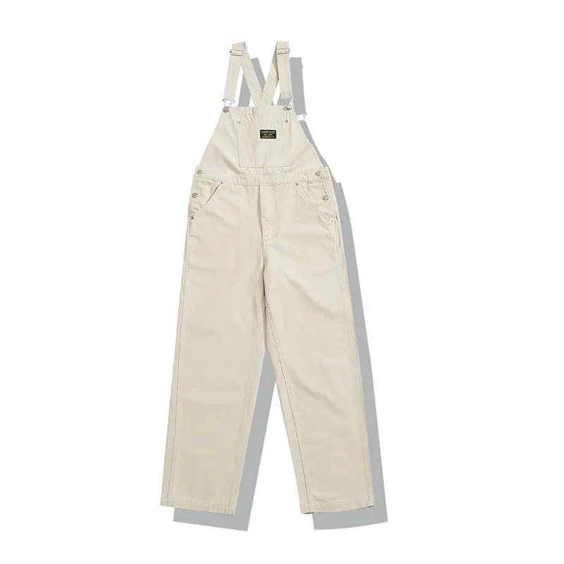 Men's retro casual suspender overalls jumpsuit