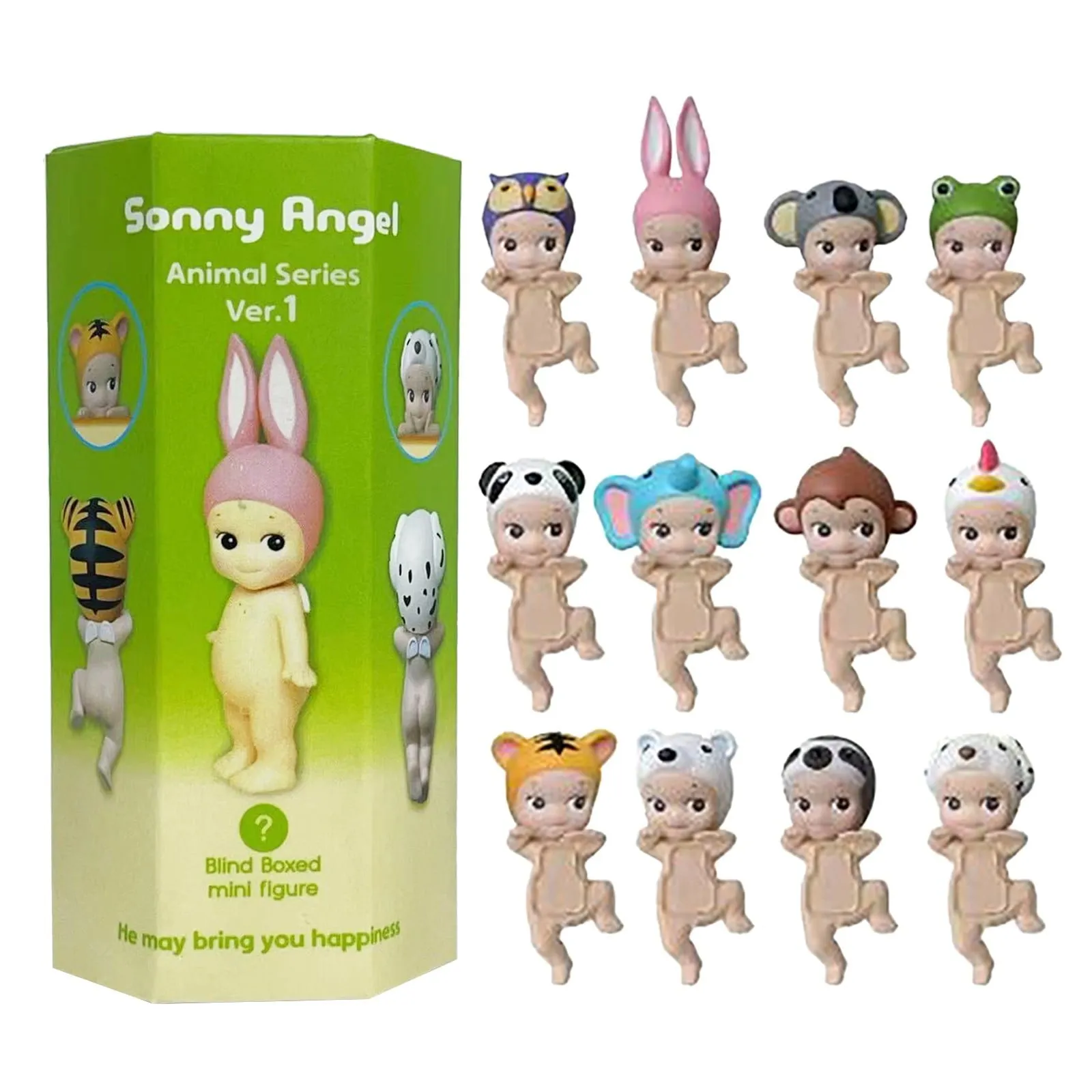 modern Sonny Angel HIPPERS Cat Life Series - 18 Pcs Blind Box - Mini Figure Blind Box Clearance! Animal Series Ver.1