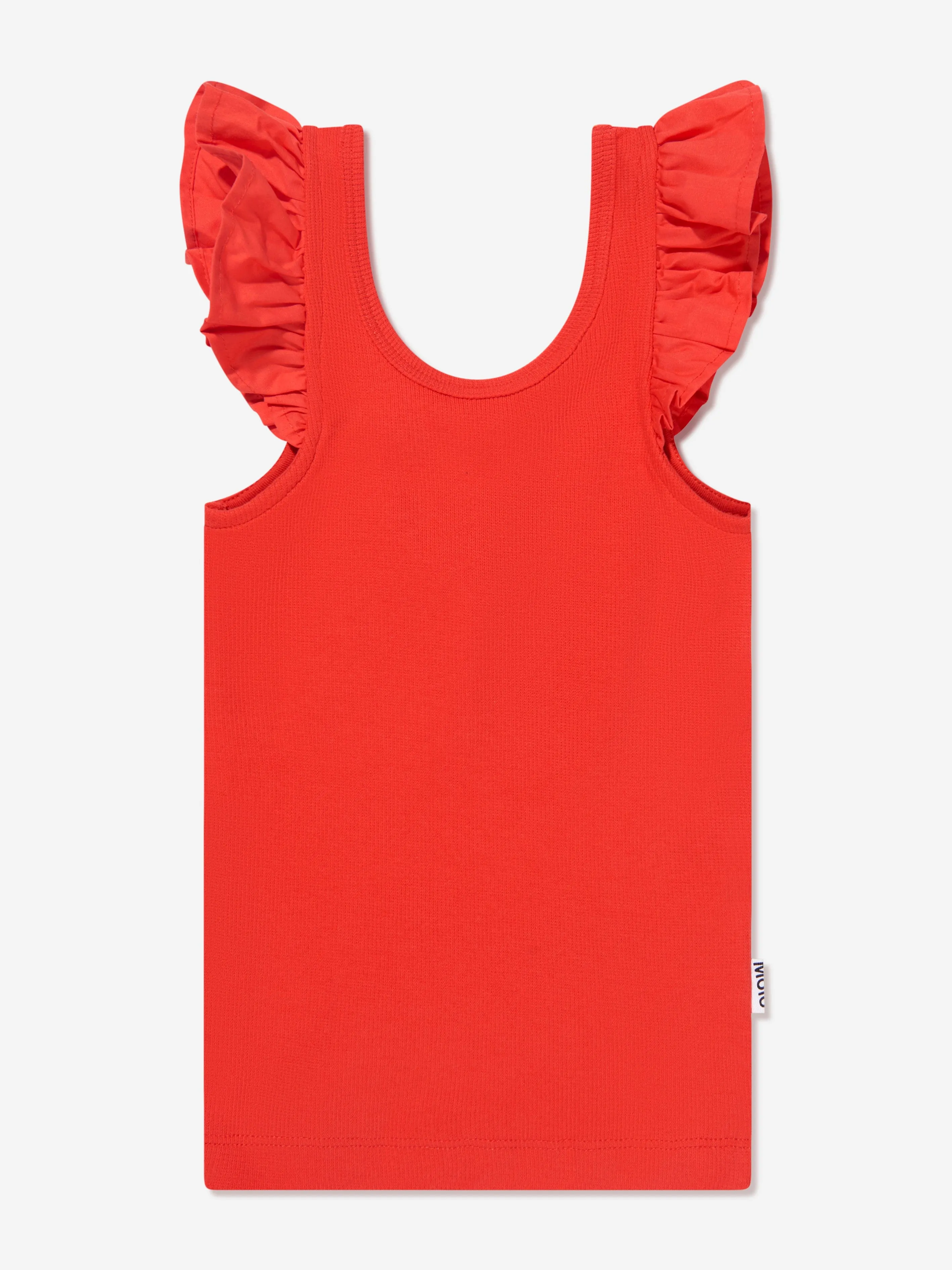 Molo Girls Organic Cotton Ranja Top In Red