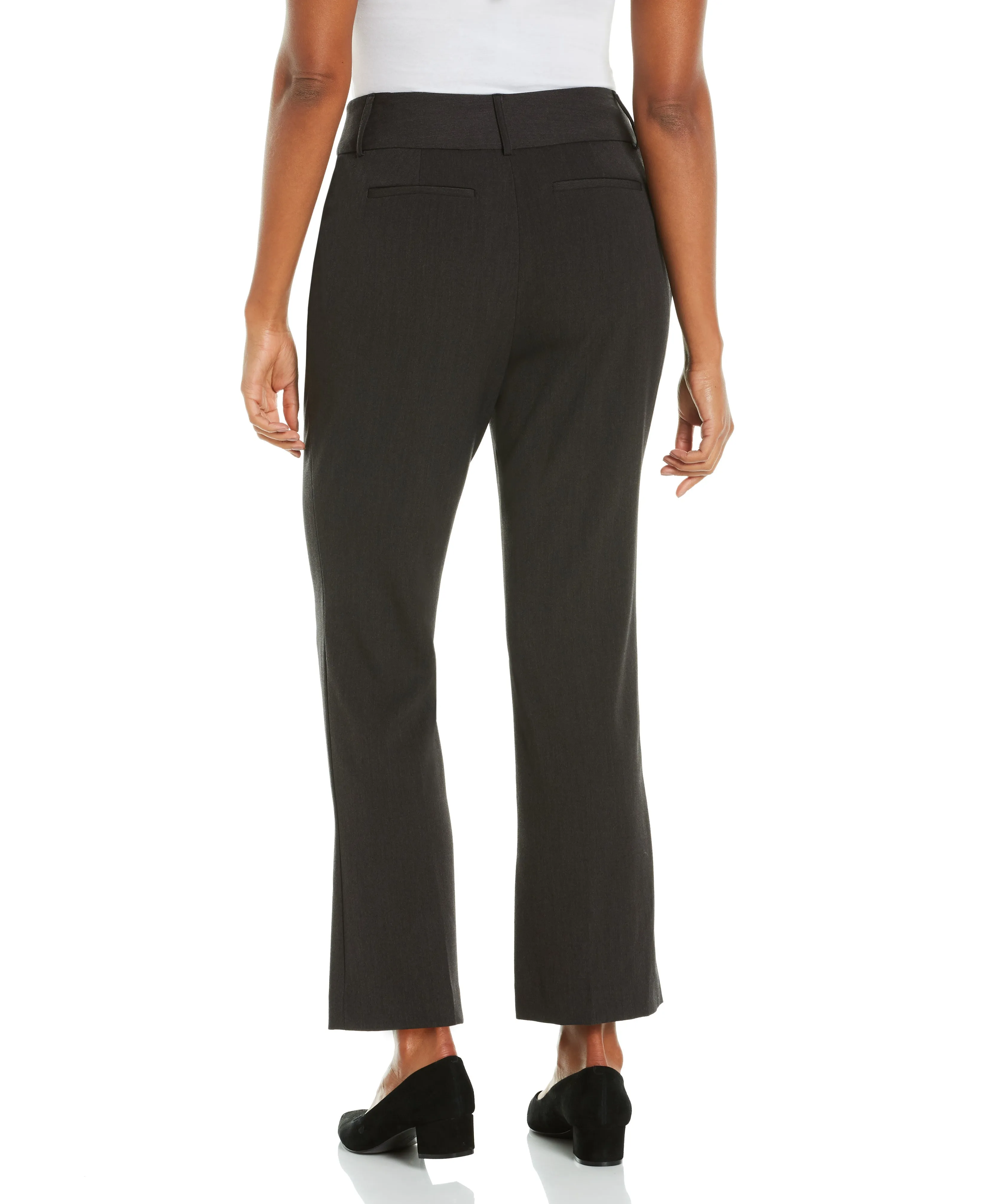 Petite Gabardine Bootcut Pant Short - Curvy Fit