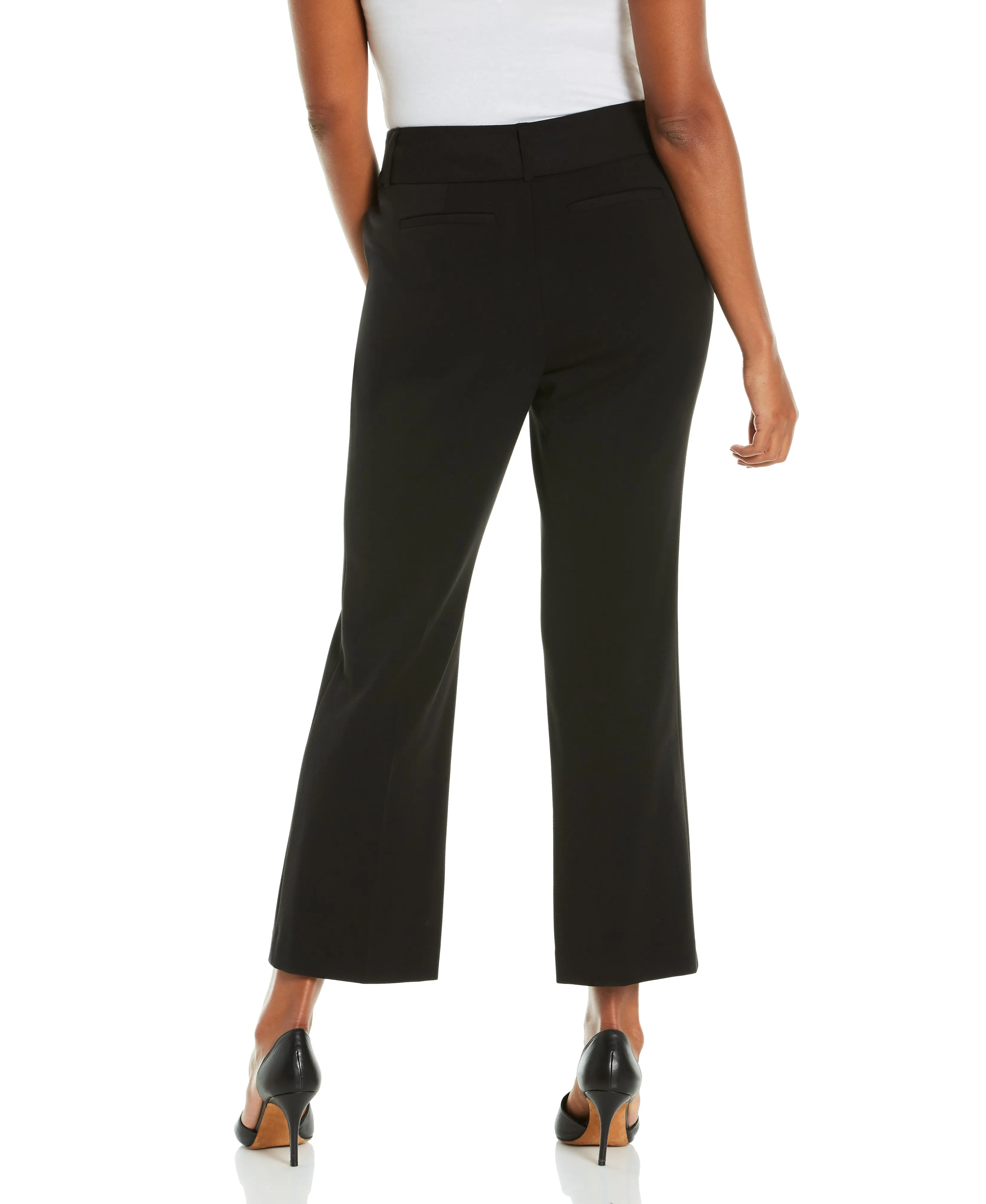 Petite Gabardine Bootcut Pant Short - Curvy Fit