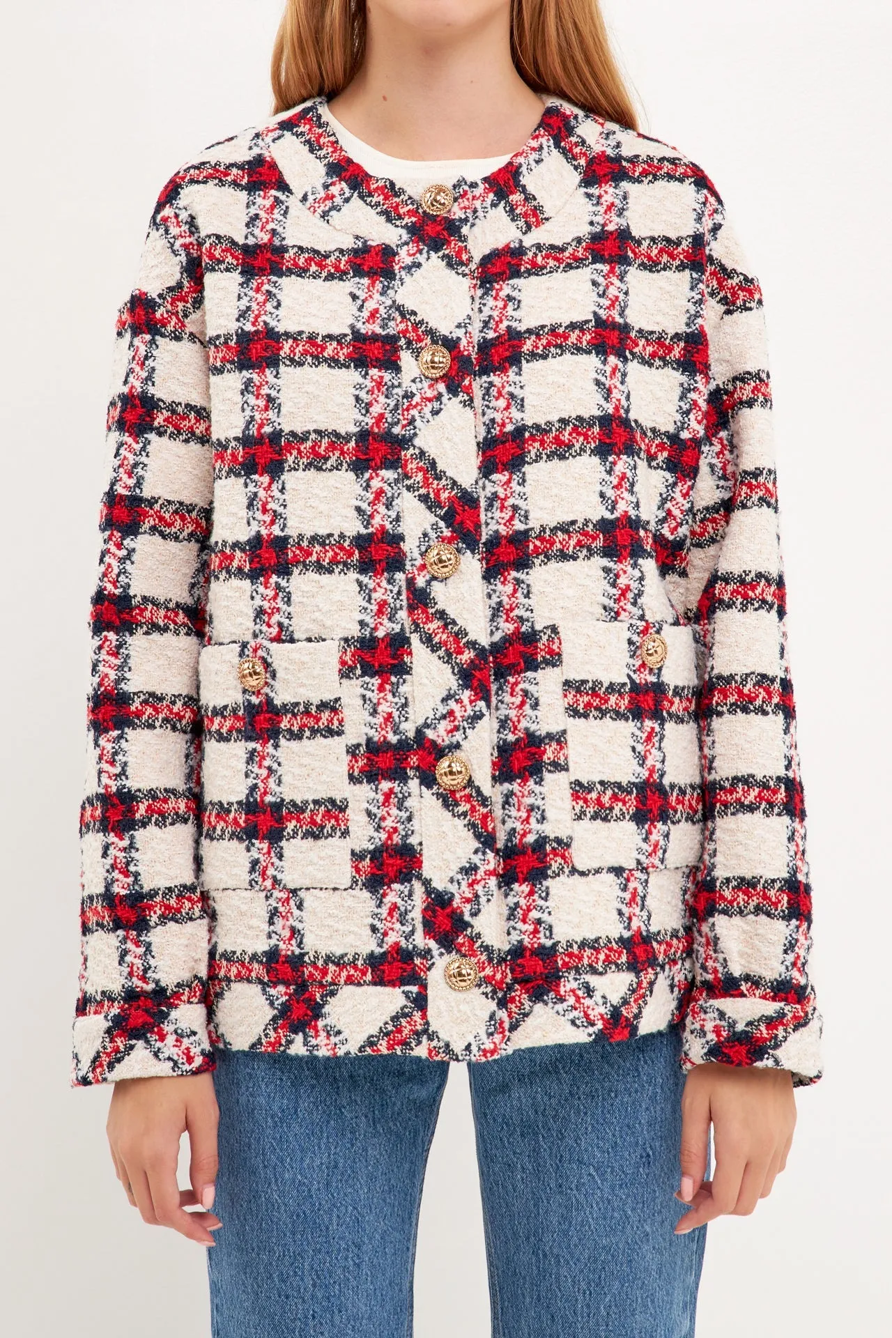 Plaid Boucle Jacket