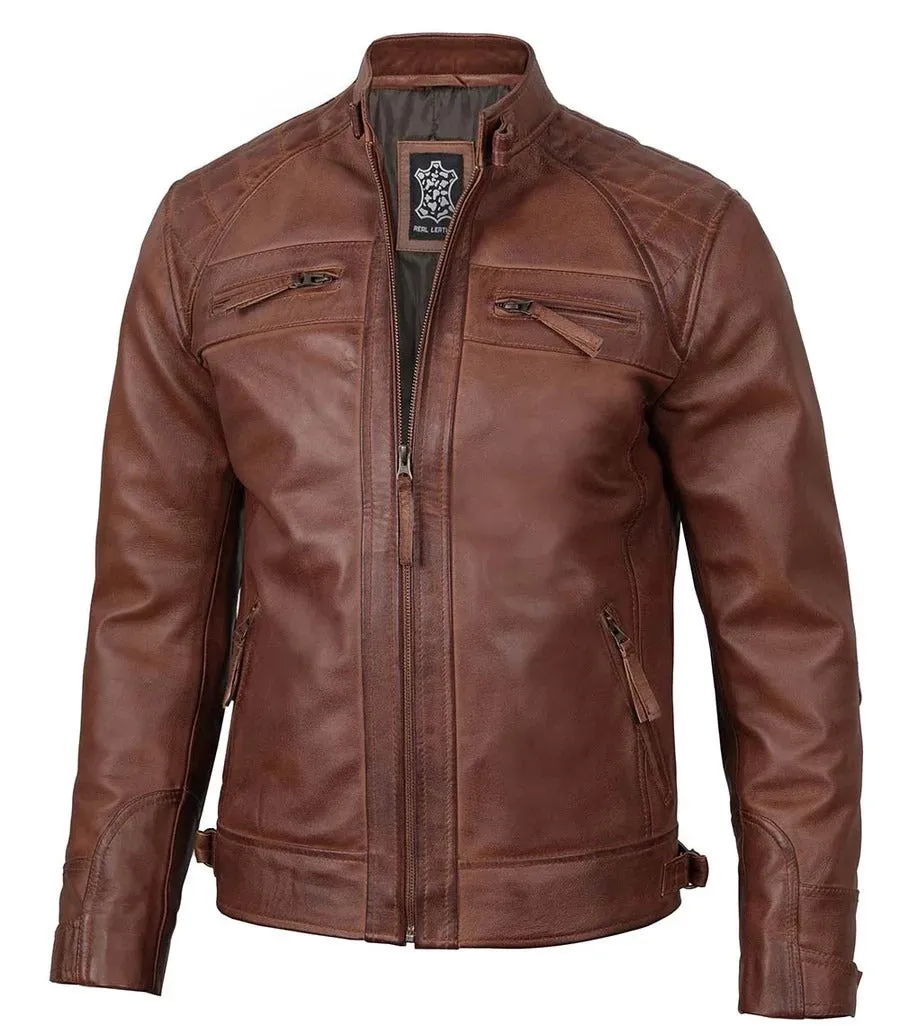 Pure Leather Cowhide Jacket/Coat For Men's